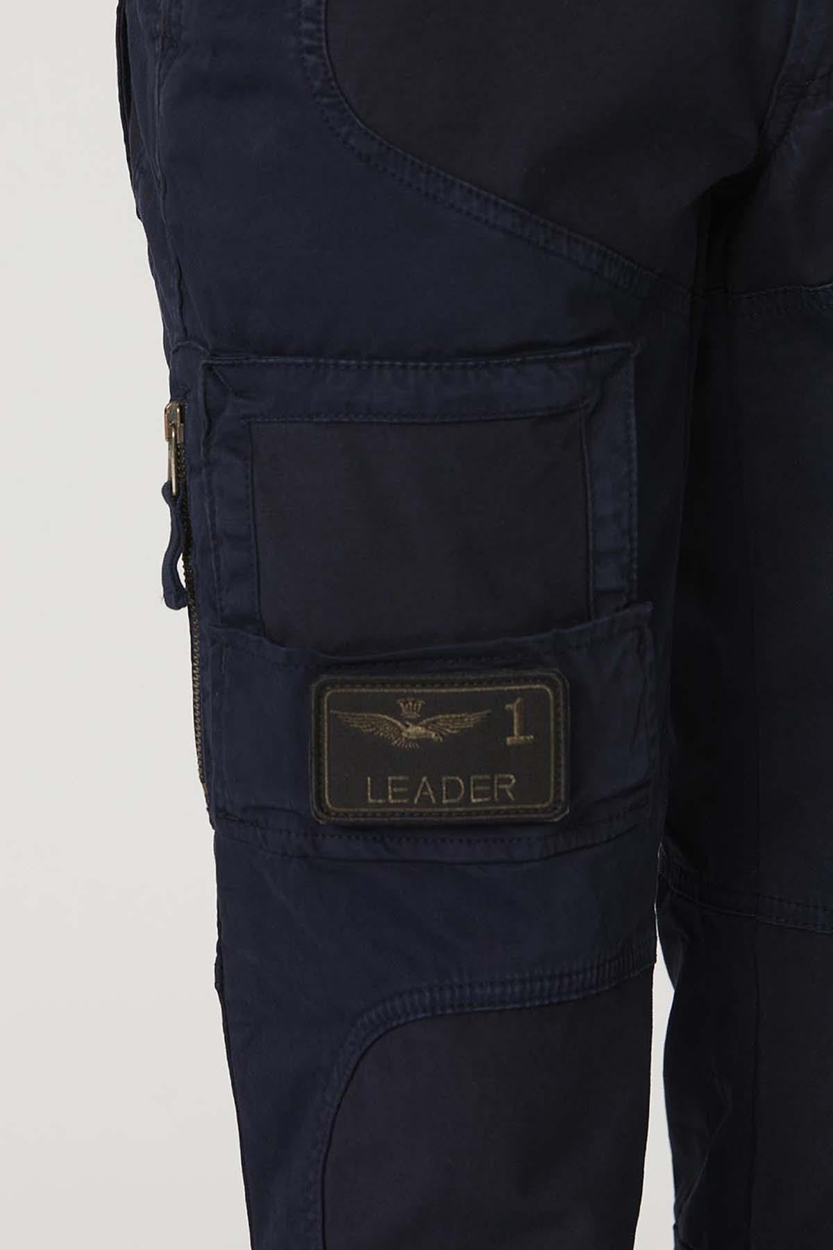 Dark blue aviator/astronaut style pants for men - Image n°4