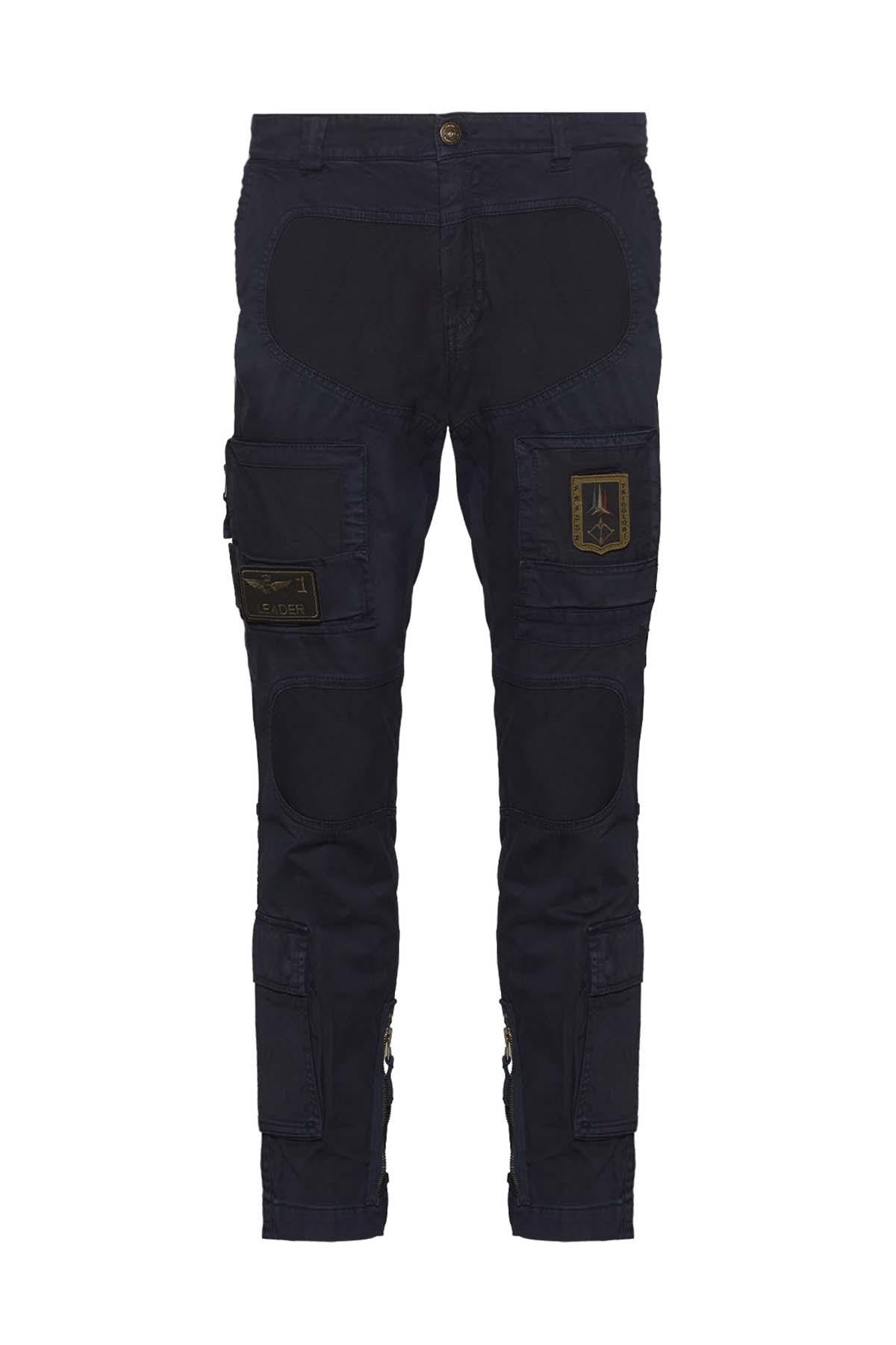 Dark blue aviator/astronaut style pants for men - Image n°8