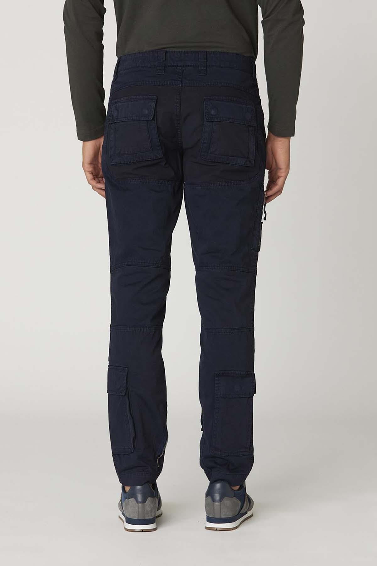 Dark blue aviator/astronaut style pants for men - Image n°5