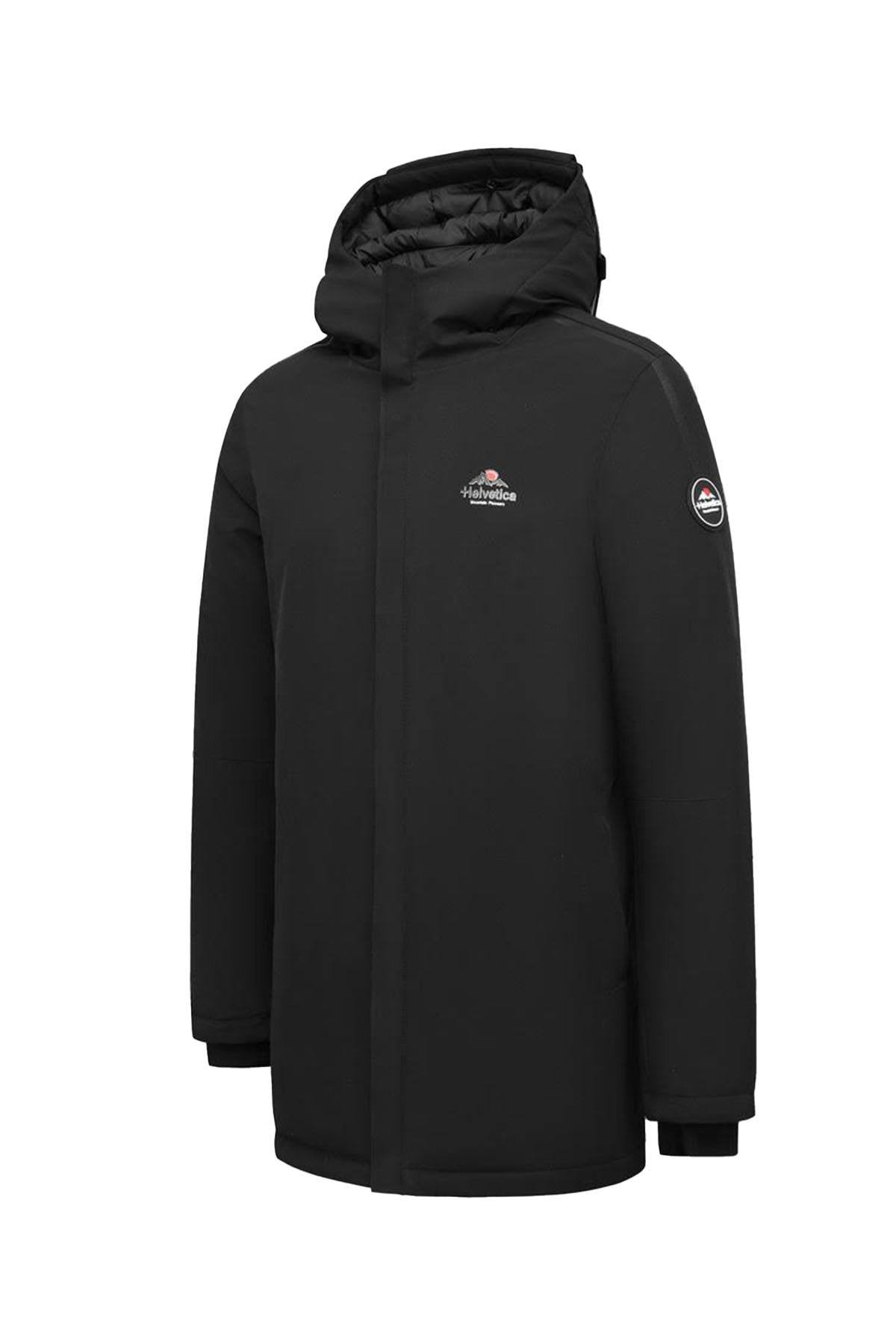 Black hooded parka - Image n°8