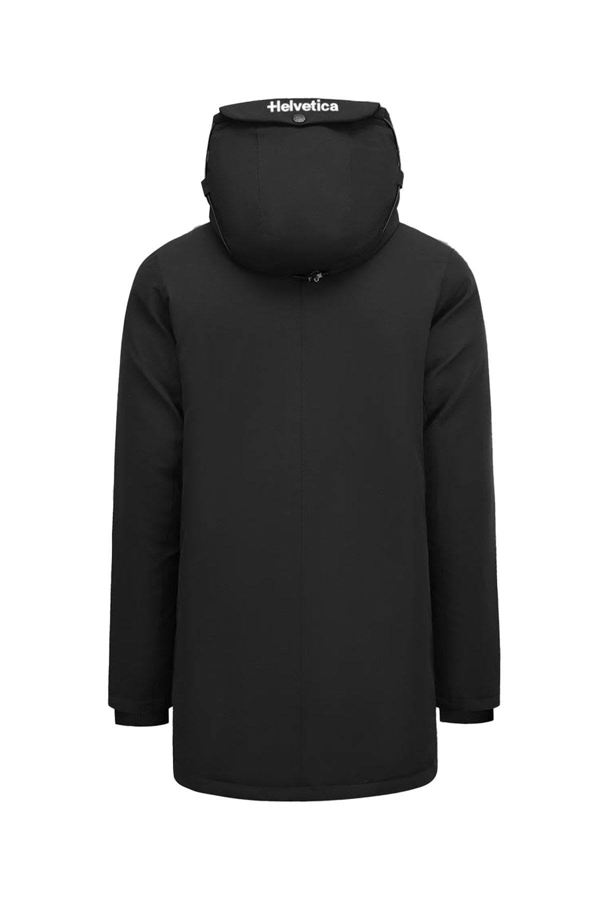 Black hooded parka - Image n°9