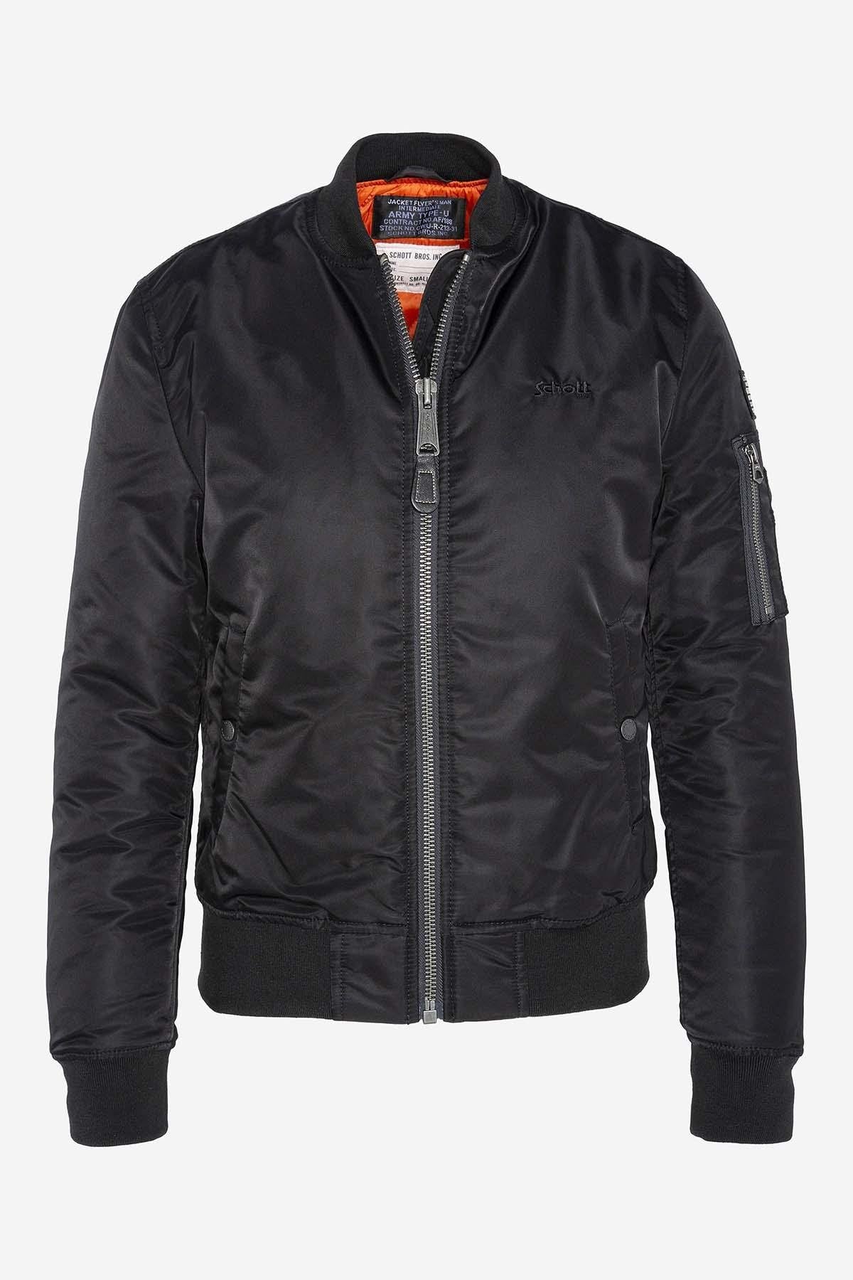 Black recycled nylon bomber jacket for women - Image n°4