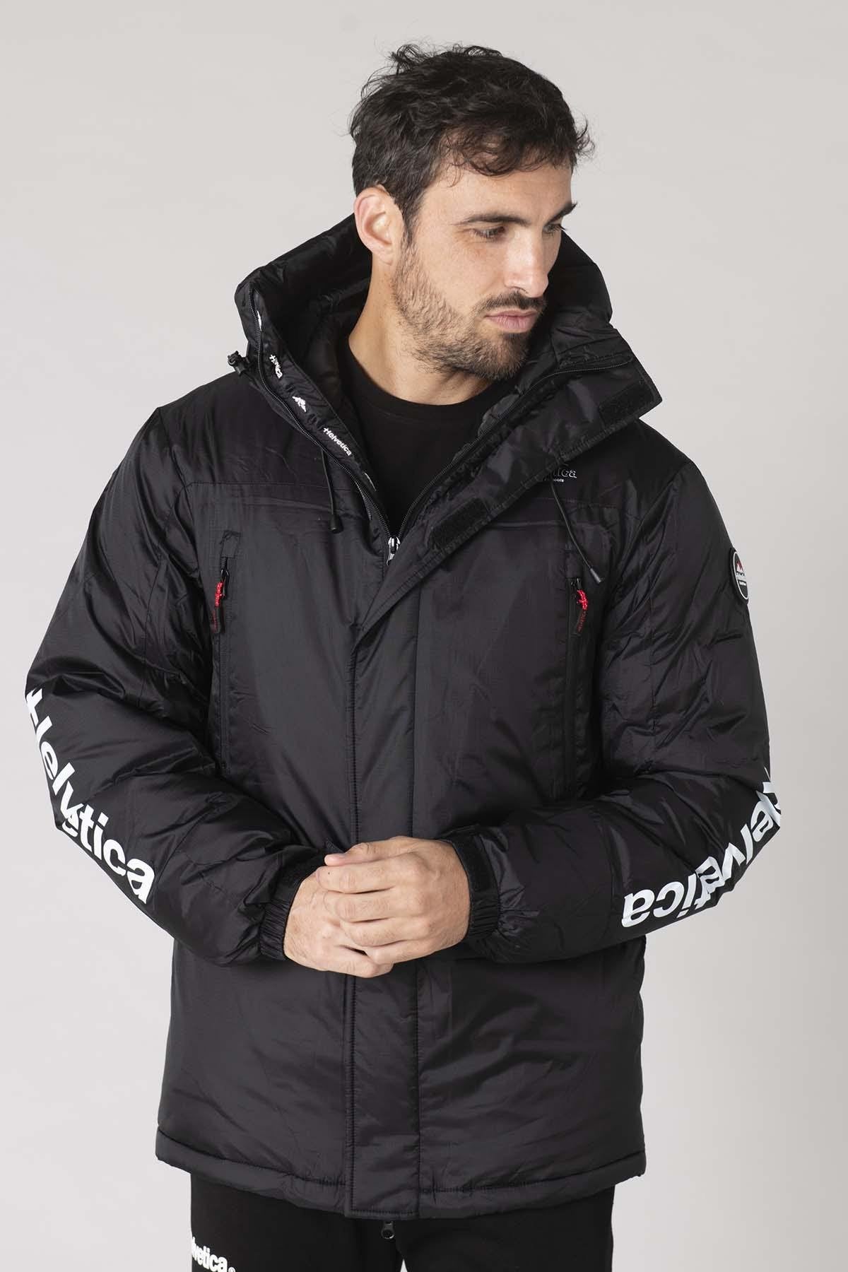 Short parka with hood and balaclava - Image n°1