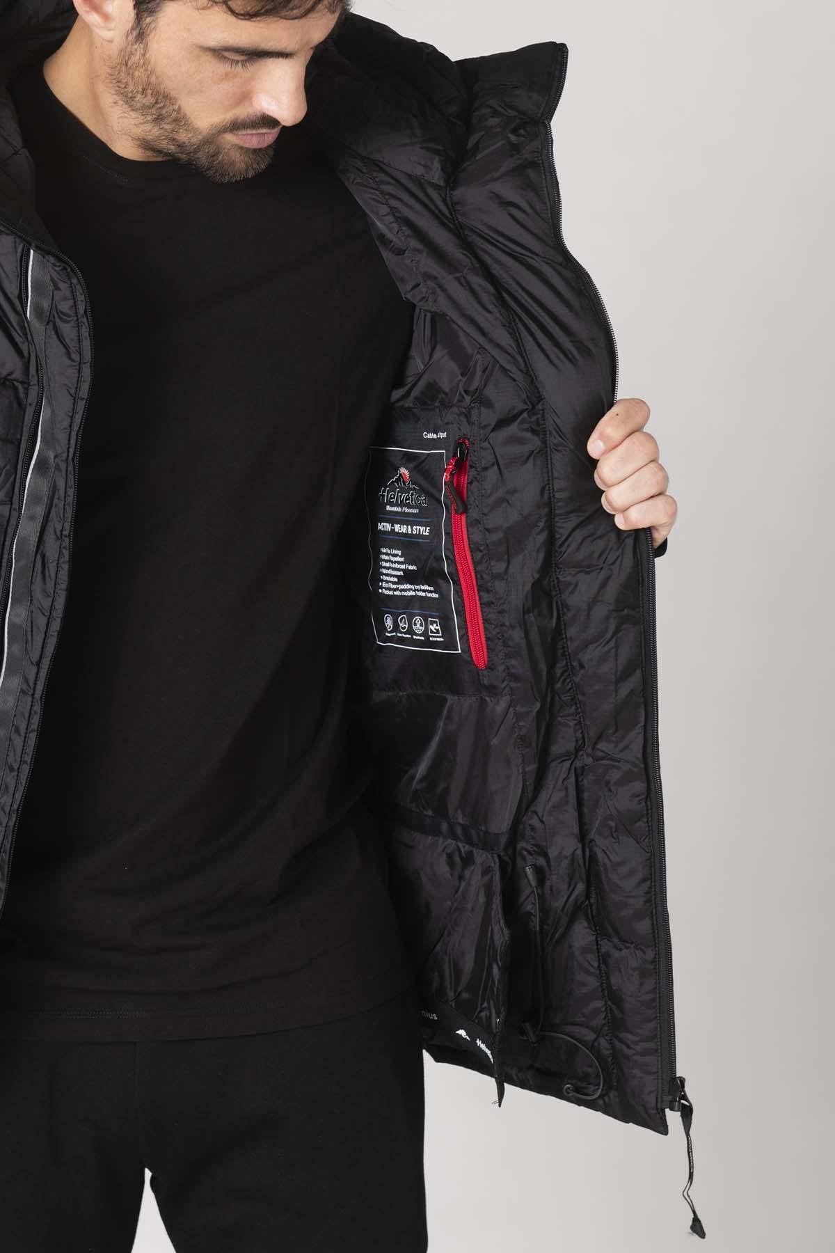 Black parka with high density padding - Image n°7