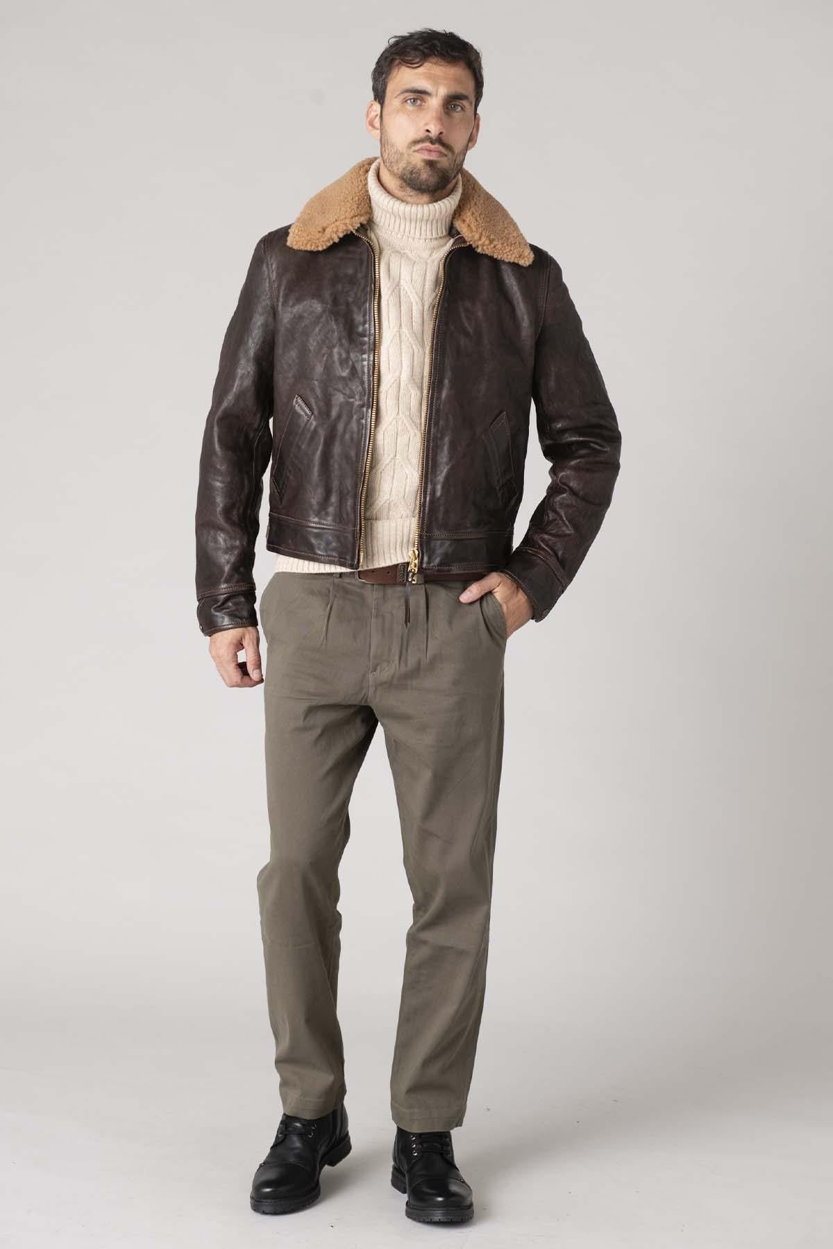 Leather jacket handmade in Greece - Image n°2