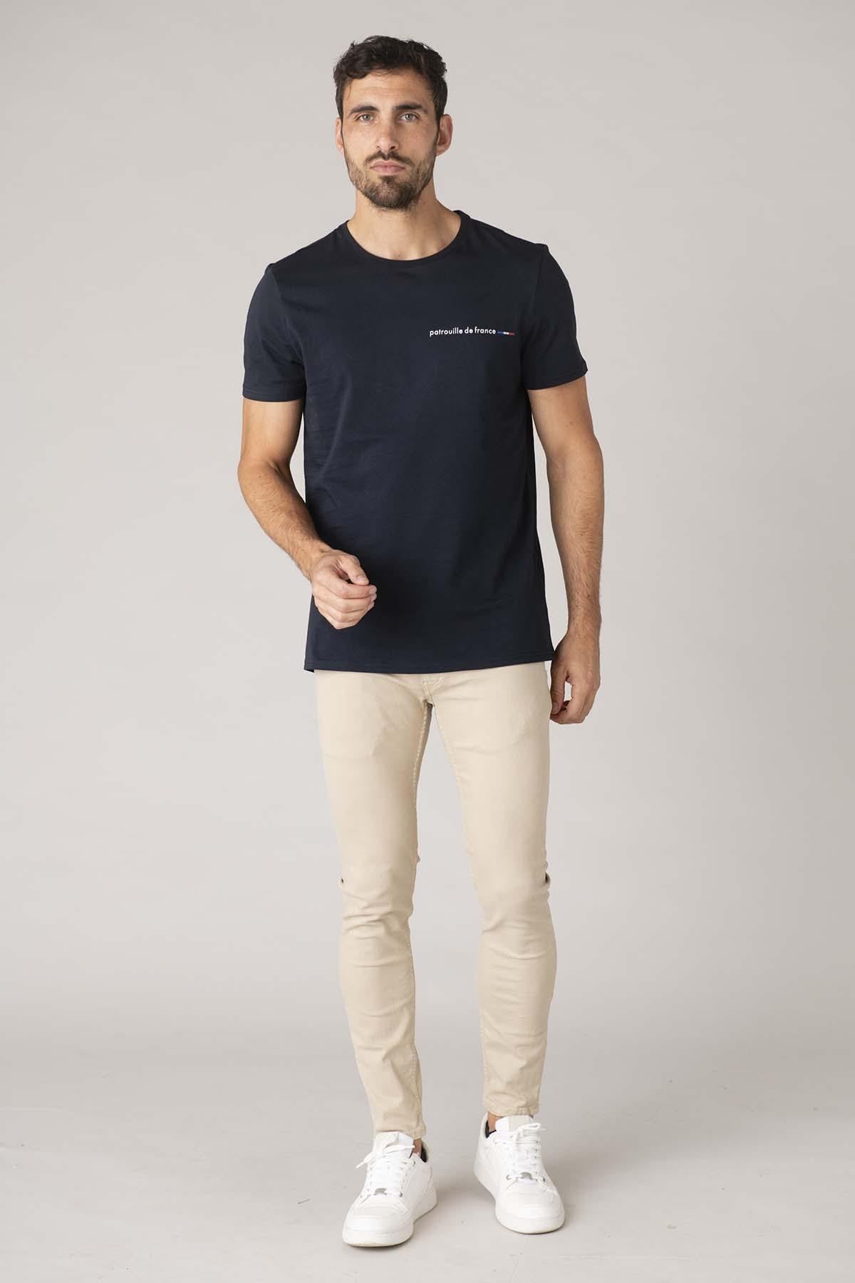 Cotton T-shirt with aviation compass motif - Image n°3