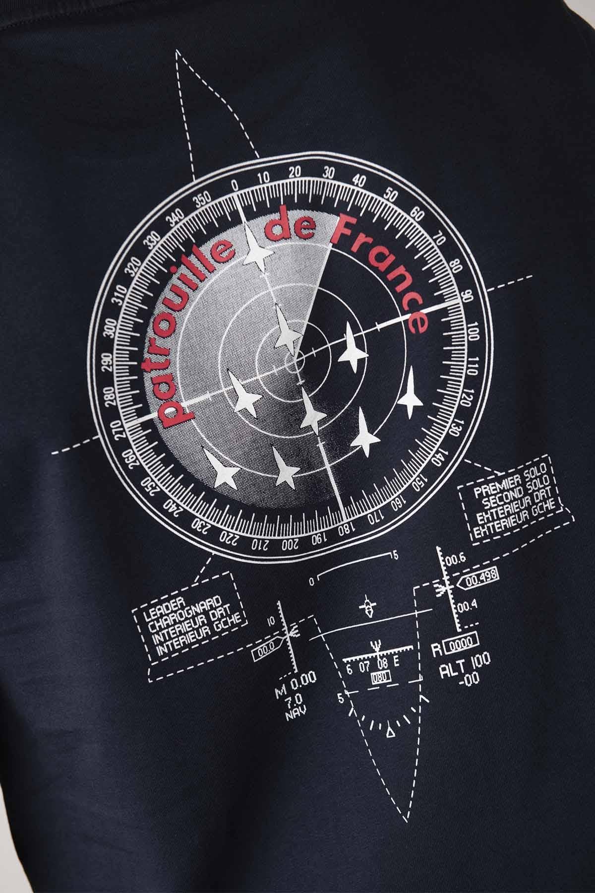 Cotton T-shirt with aviation compass motif - Image n°4