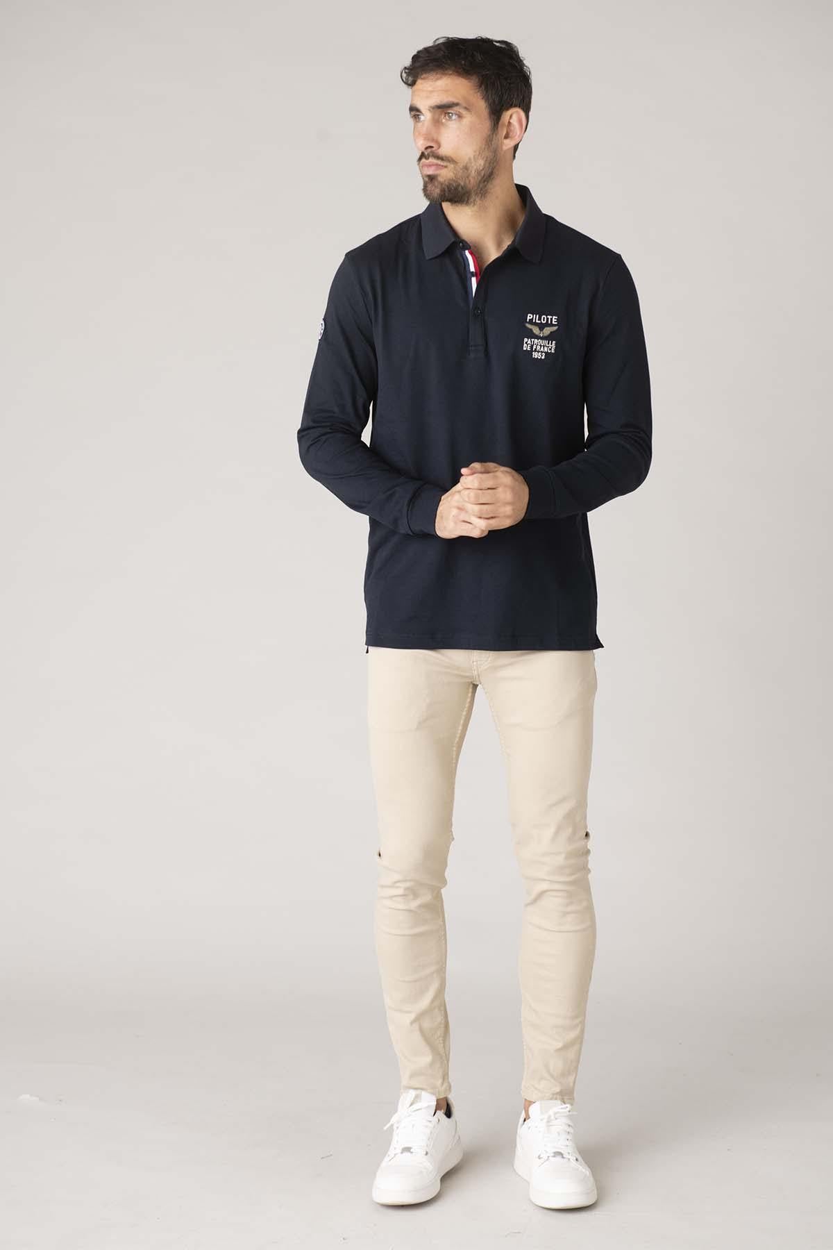 Navy blue polo shirt from the Patrouille de France - Image n°3