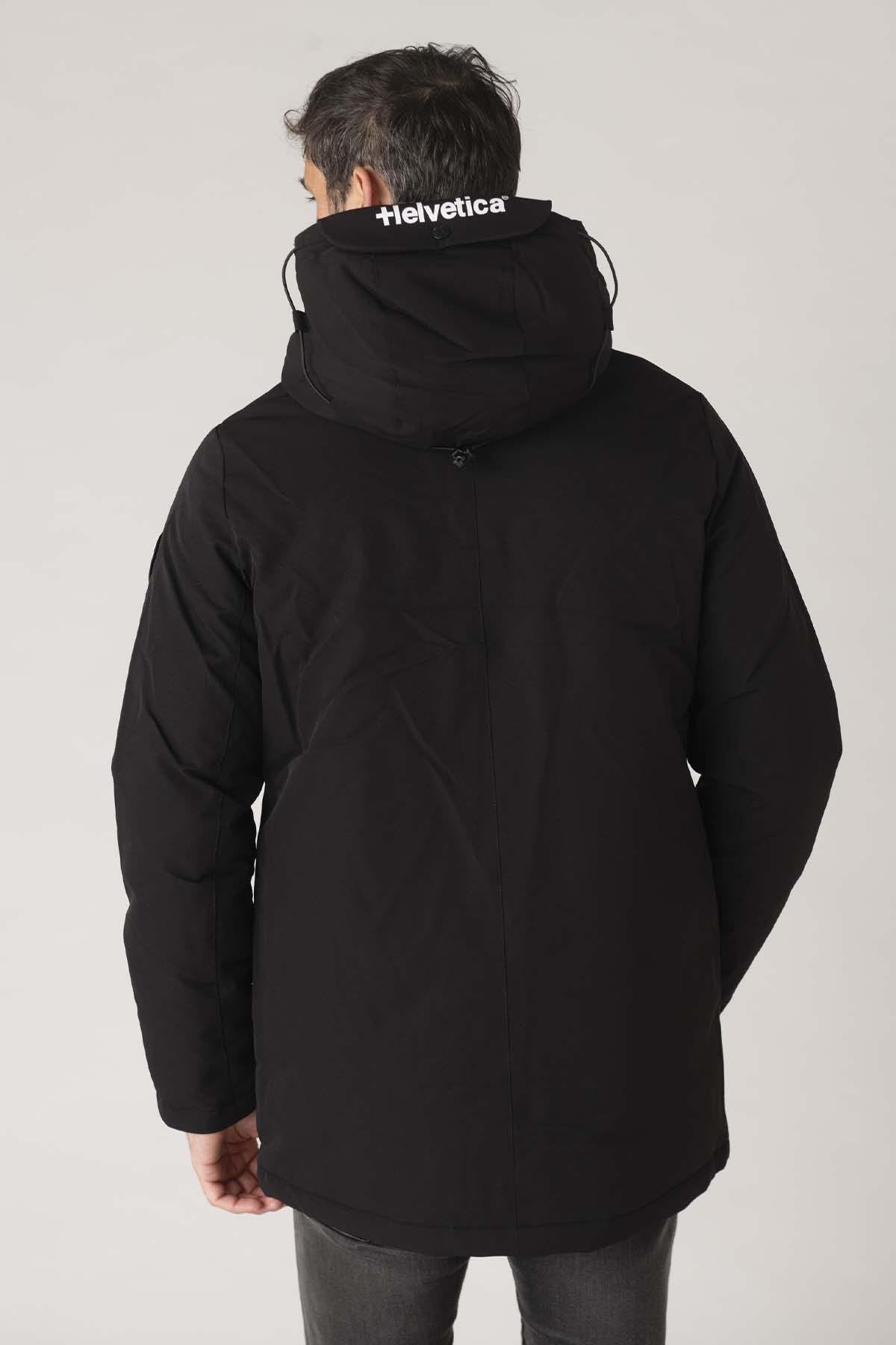 Black hooded parka - Image n°6