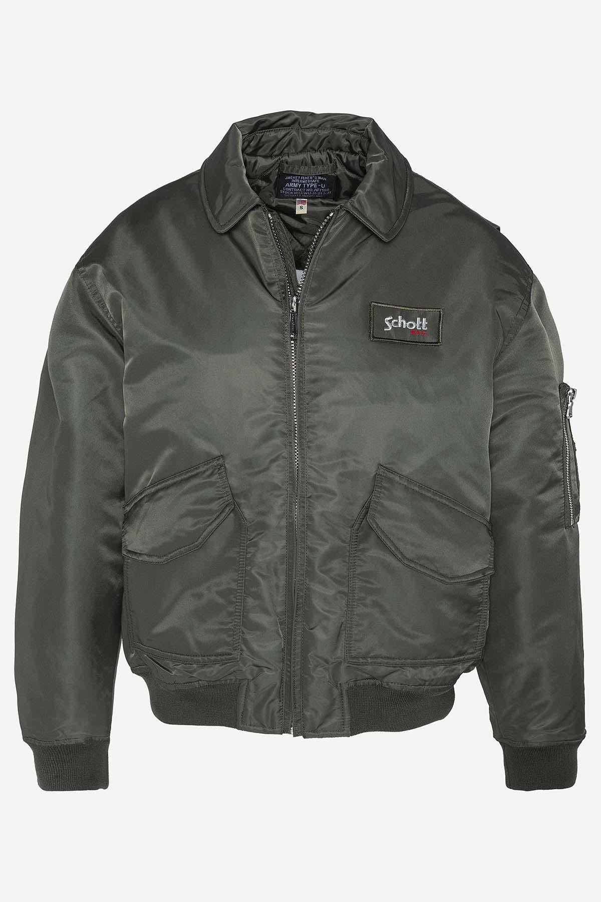 Oversized retro CWU khaki bomber jacket - Image n°5