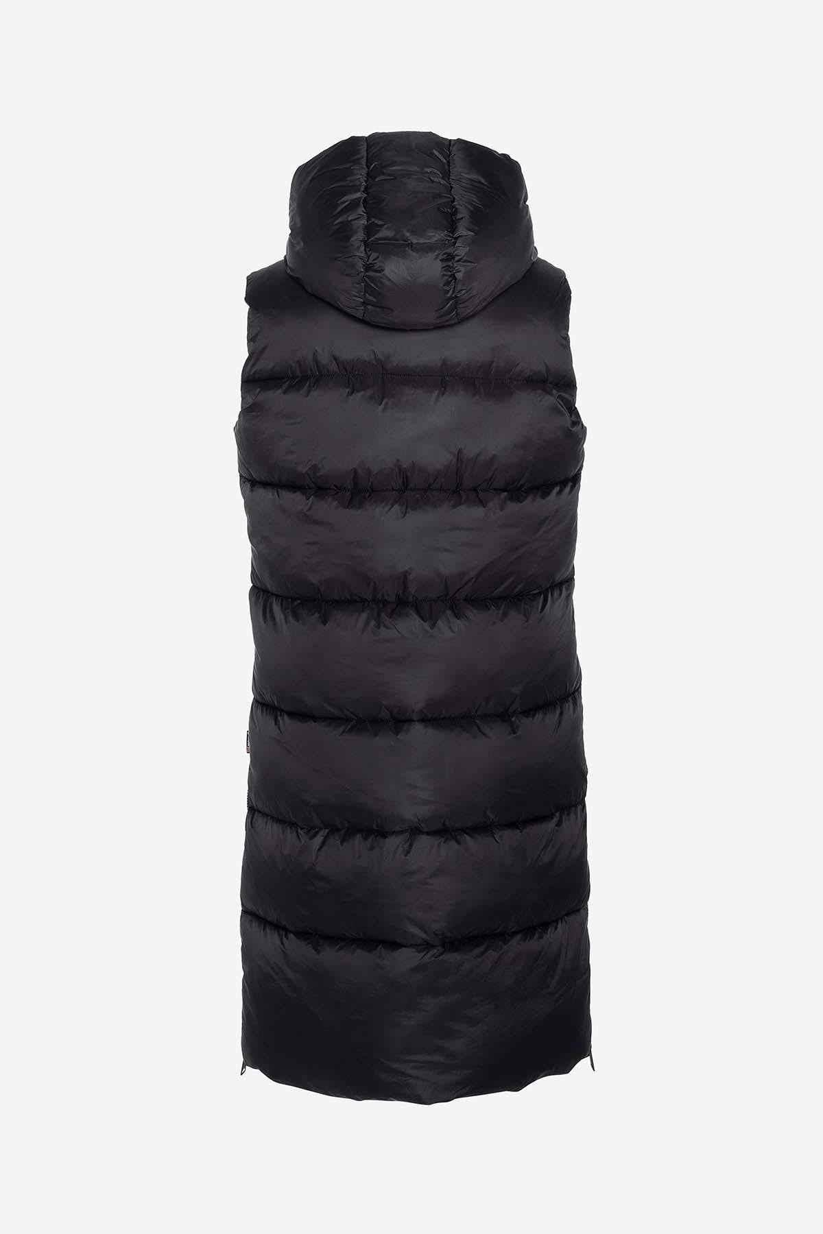 Long sleeveless down jacket for women - Image n°2