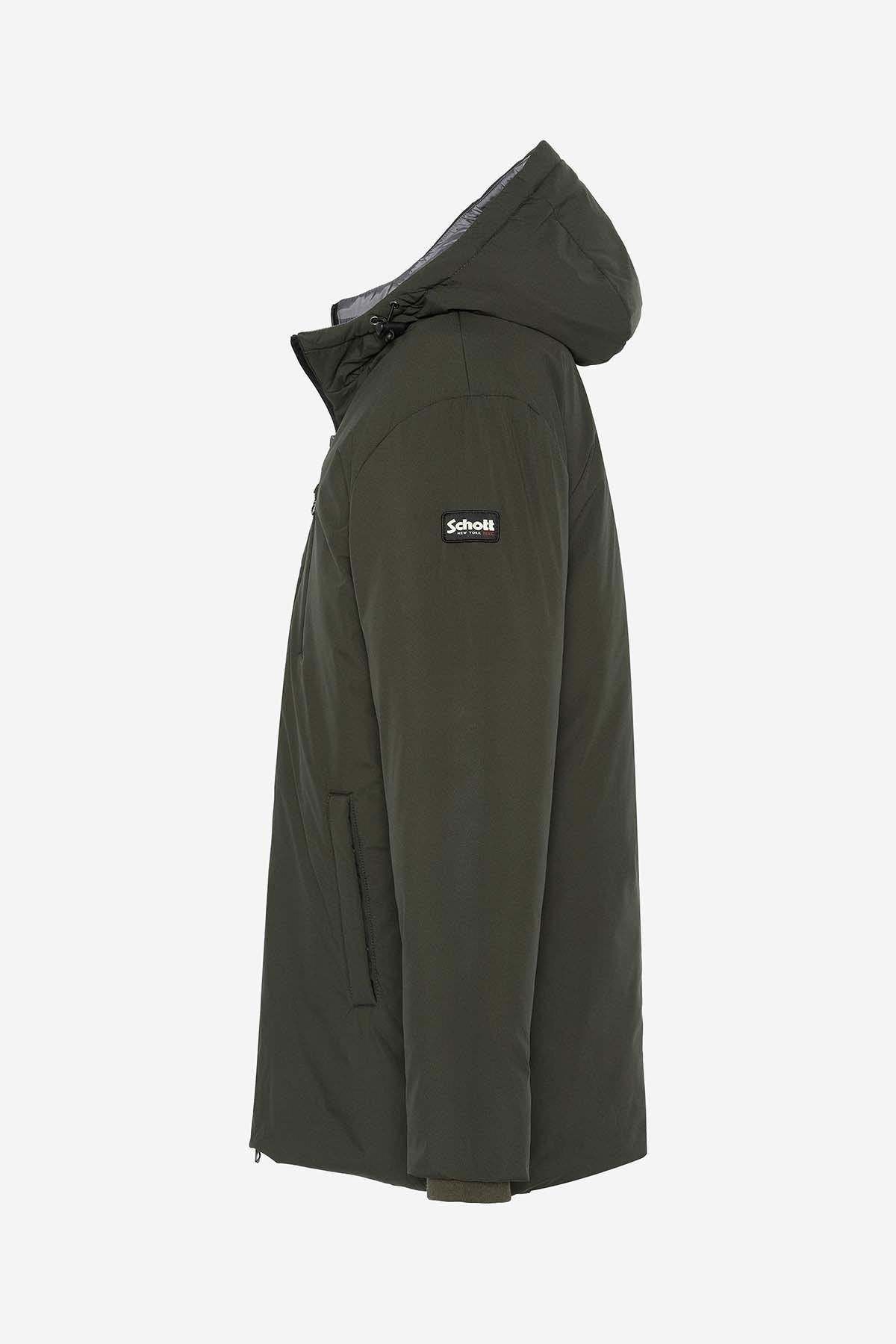 Men's long khaki parka - Image n°5