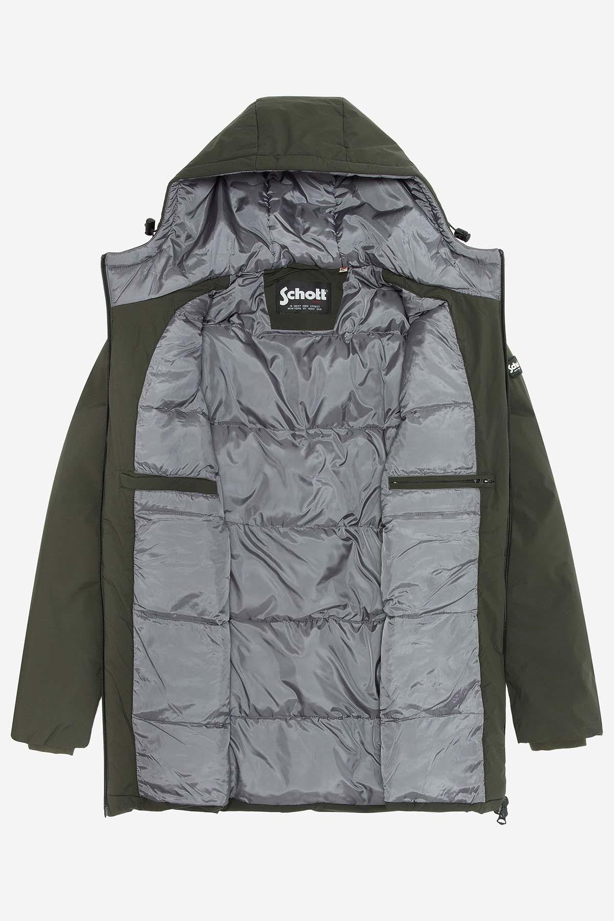 Men's long khaki parka - Image n°4