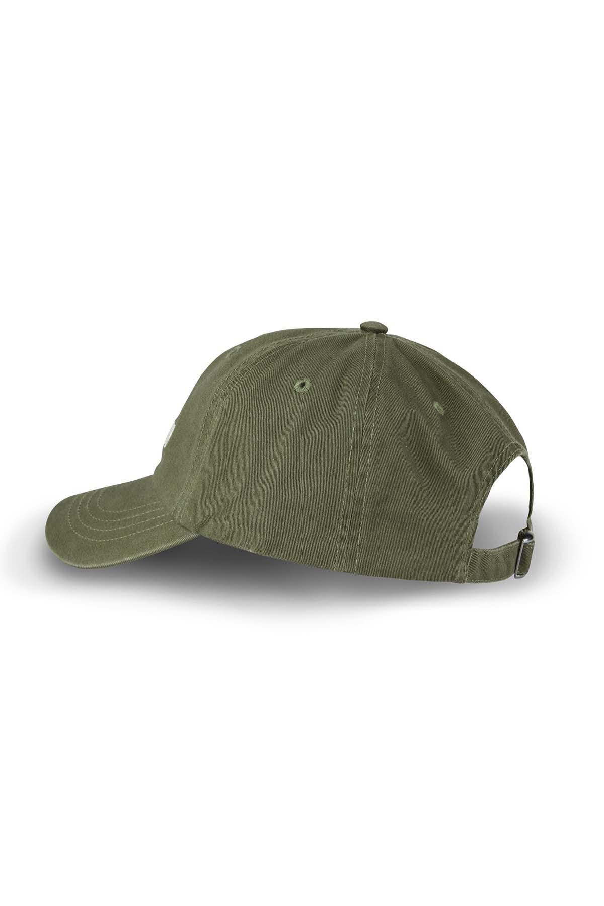 Green embroidered cotton cap - Image n°4