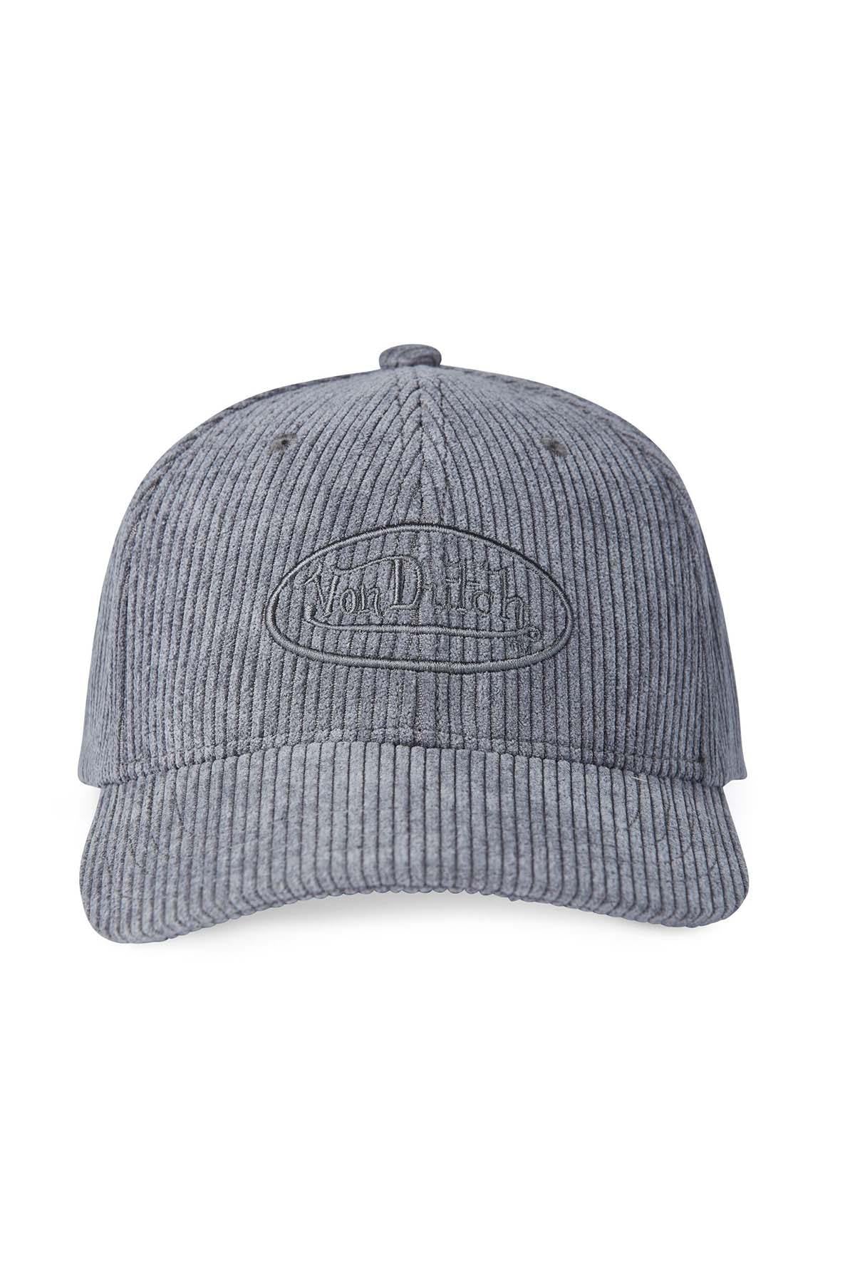 Light blue corduroy effect cotton cap - Image n°3