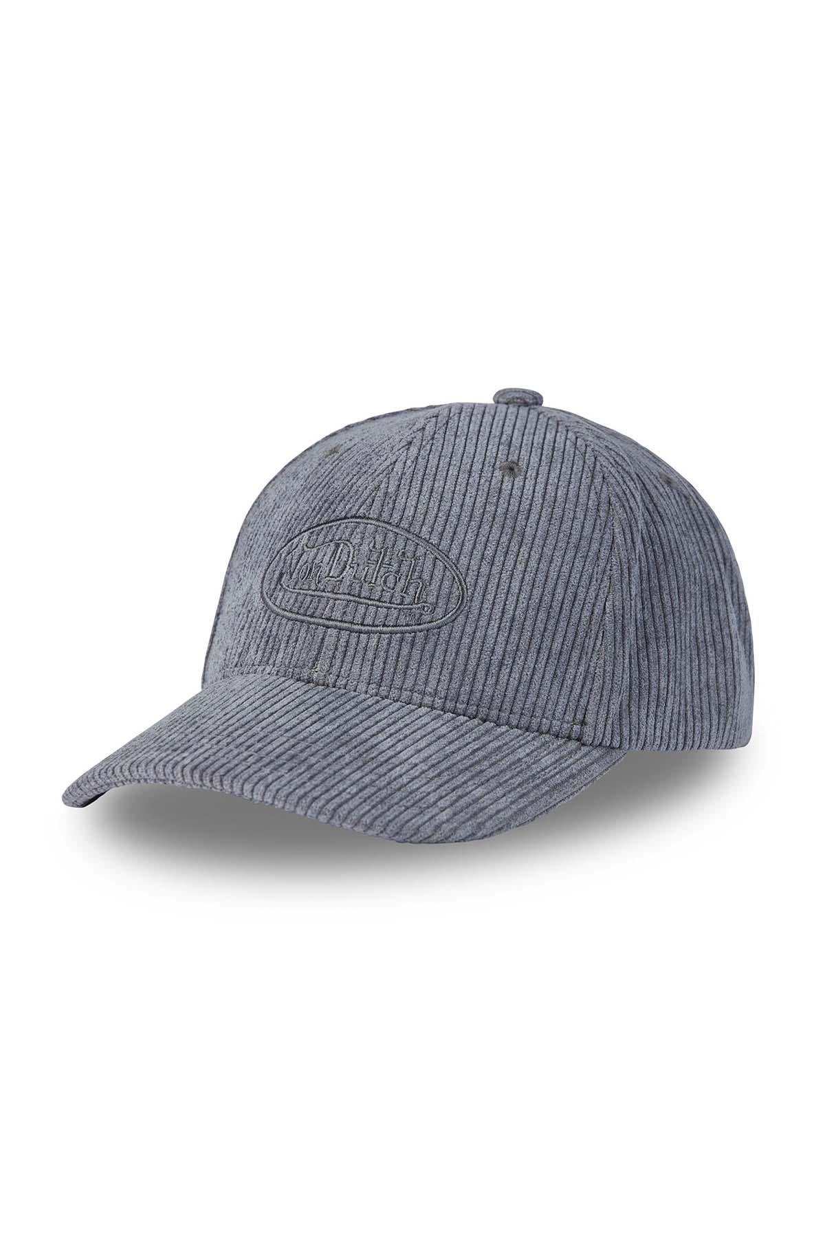 Light blue corduroy effect cotton cap - Image n°1