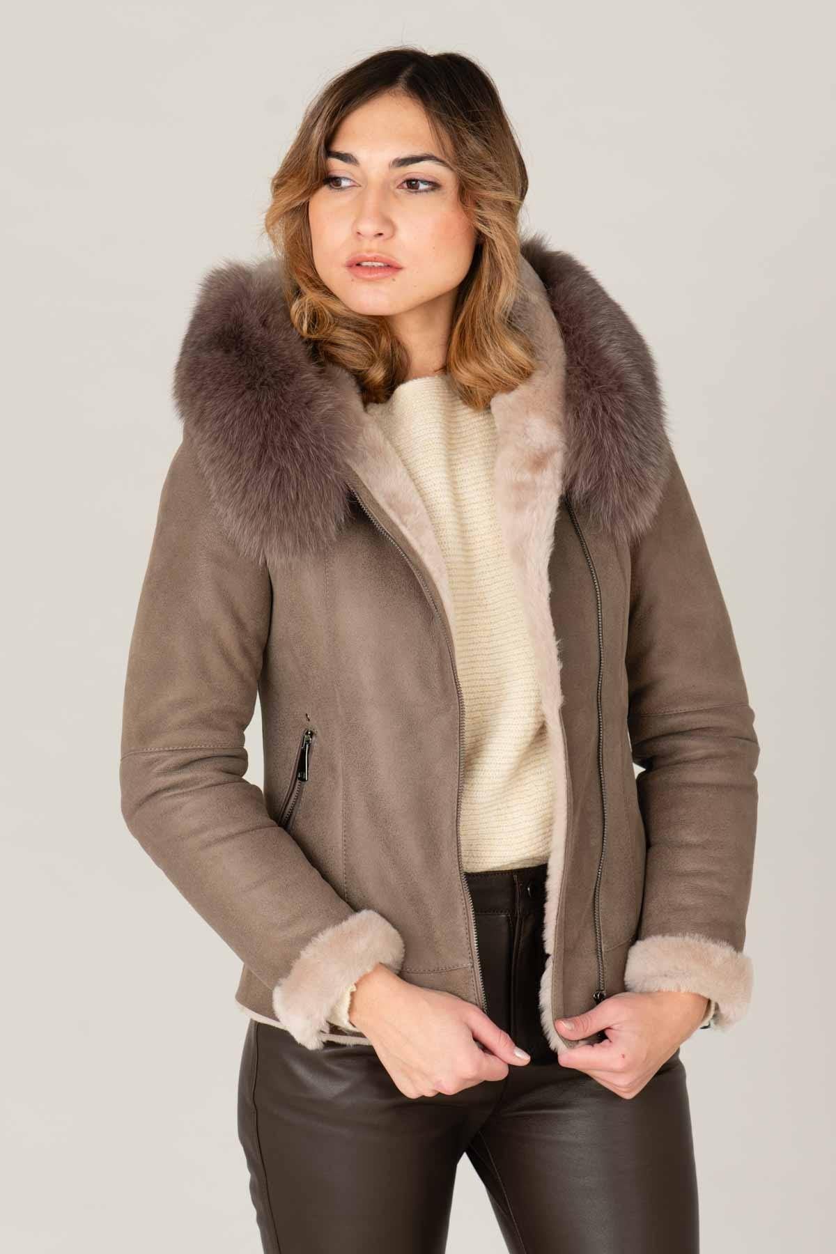 Luxury merino sheepskin jacket - Image n°3