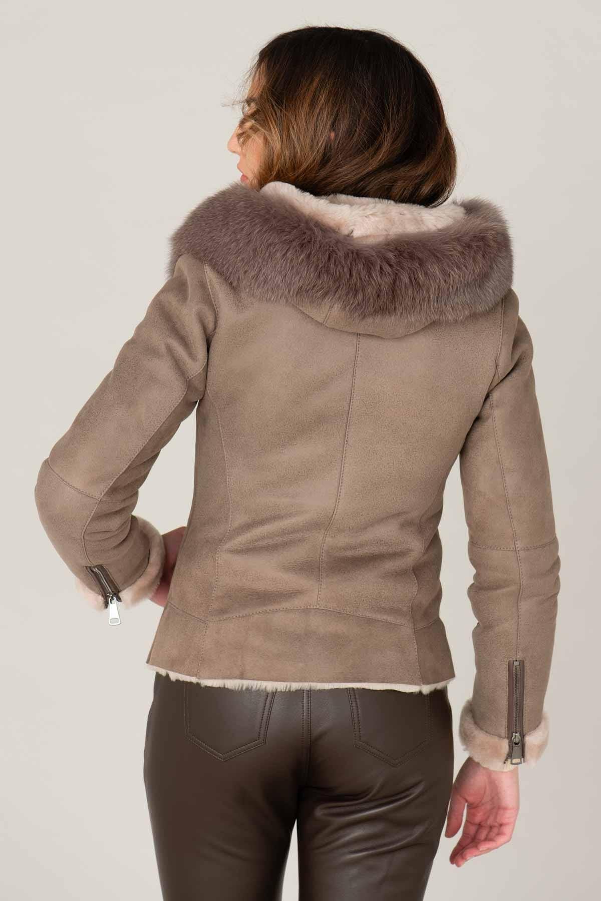 Luxury merino sheepskin jacket - Image n°5