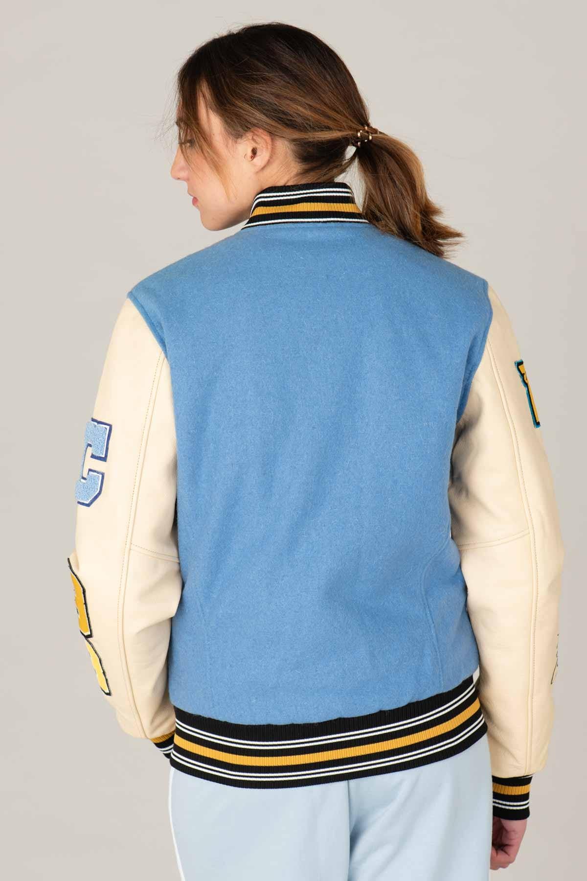 Light blue and white Varsity Teddy - Image n°13