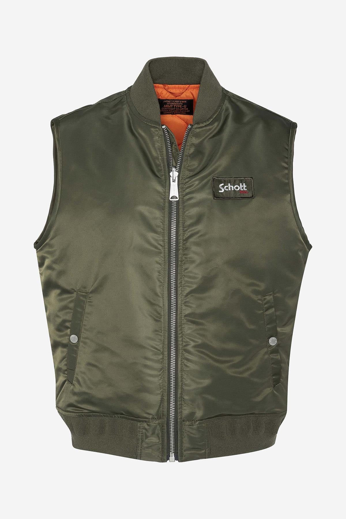 Sleeveless nylon bomber jacket - Image n°5