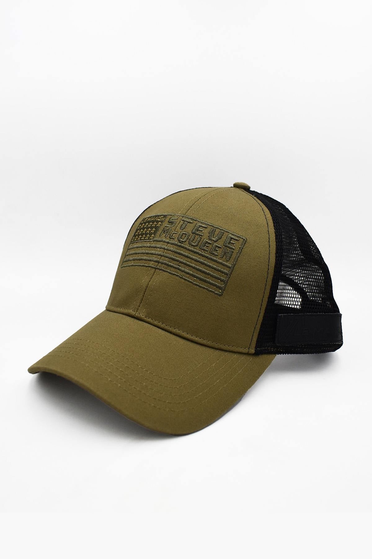 Steve McQueen khaki racing cap - Image n°1