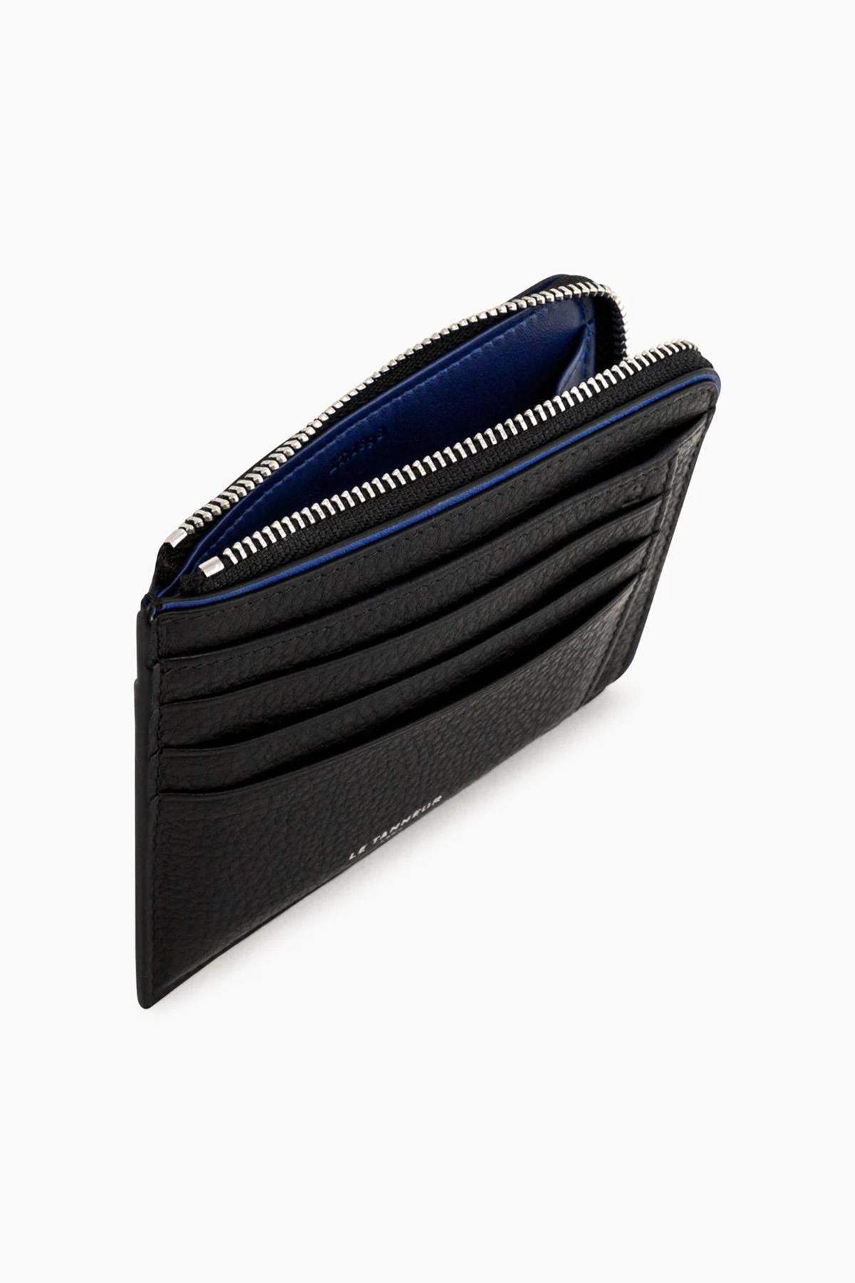 Augustin card holder in grained leather - Image n°4