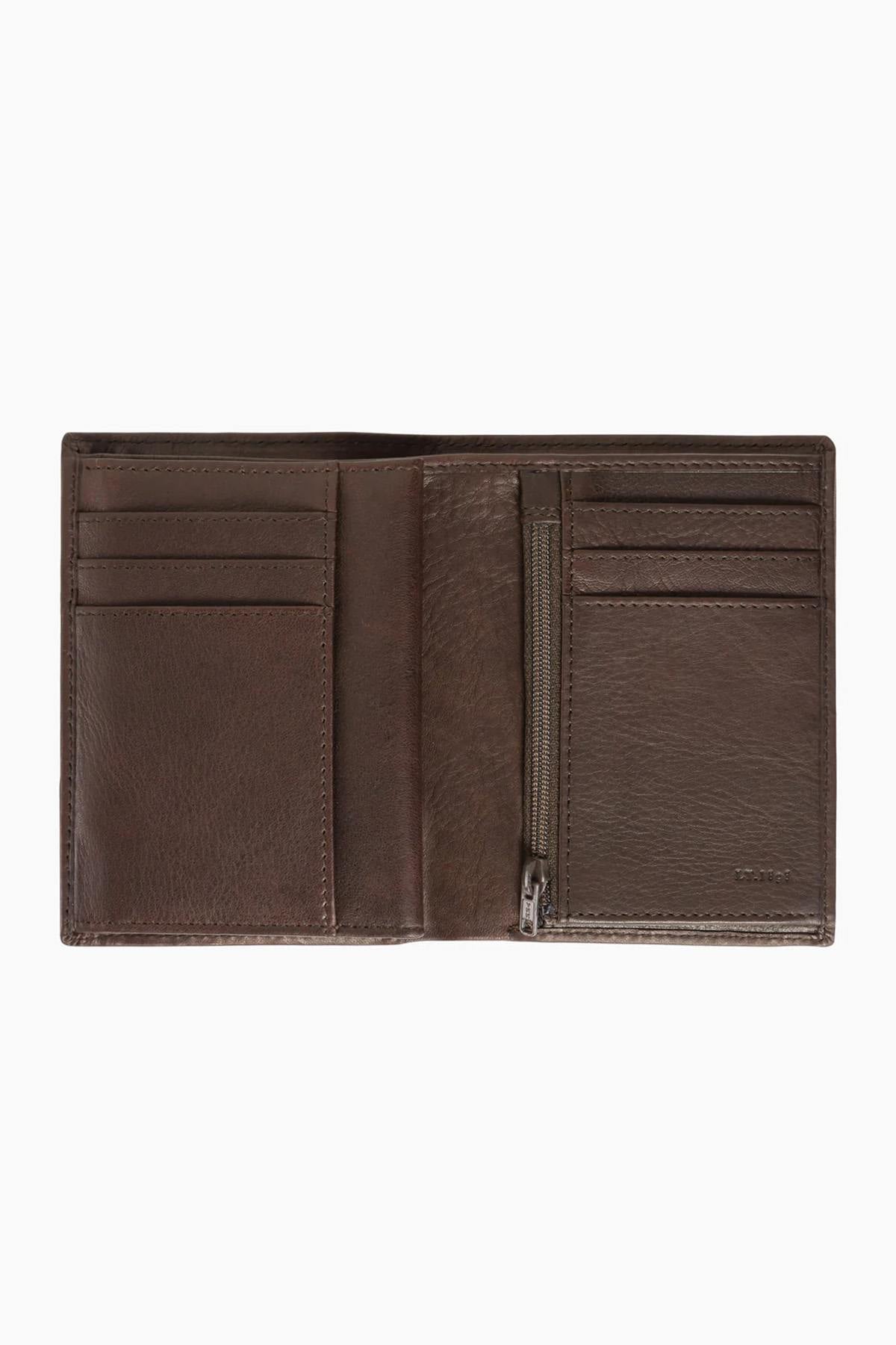 Gary vertical wallet in oiled leather - Image n°2