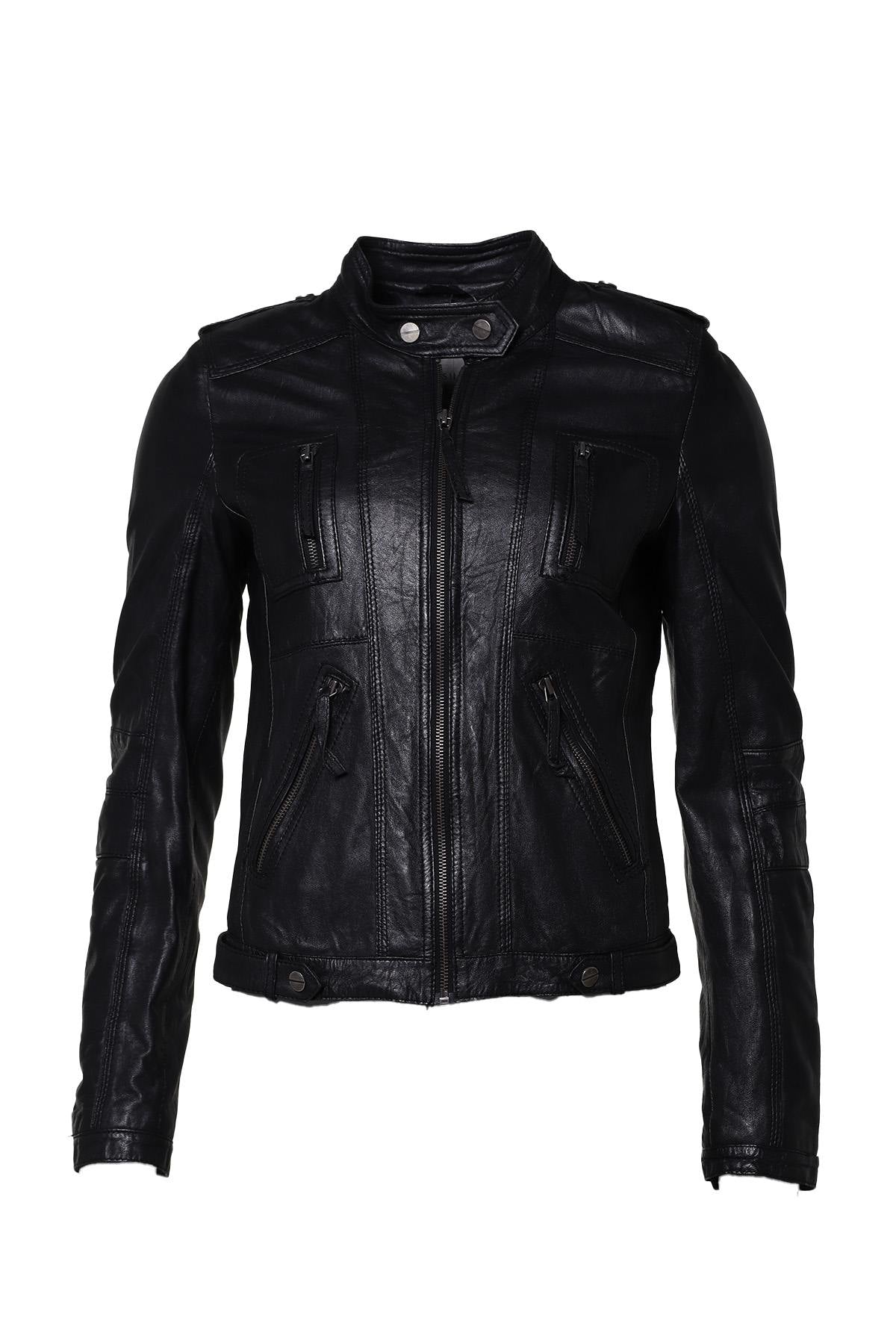 Women's lambskin leather jacket - Image n°2