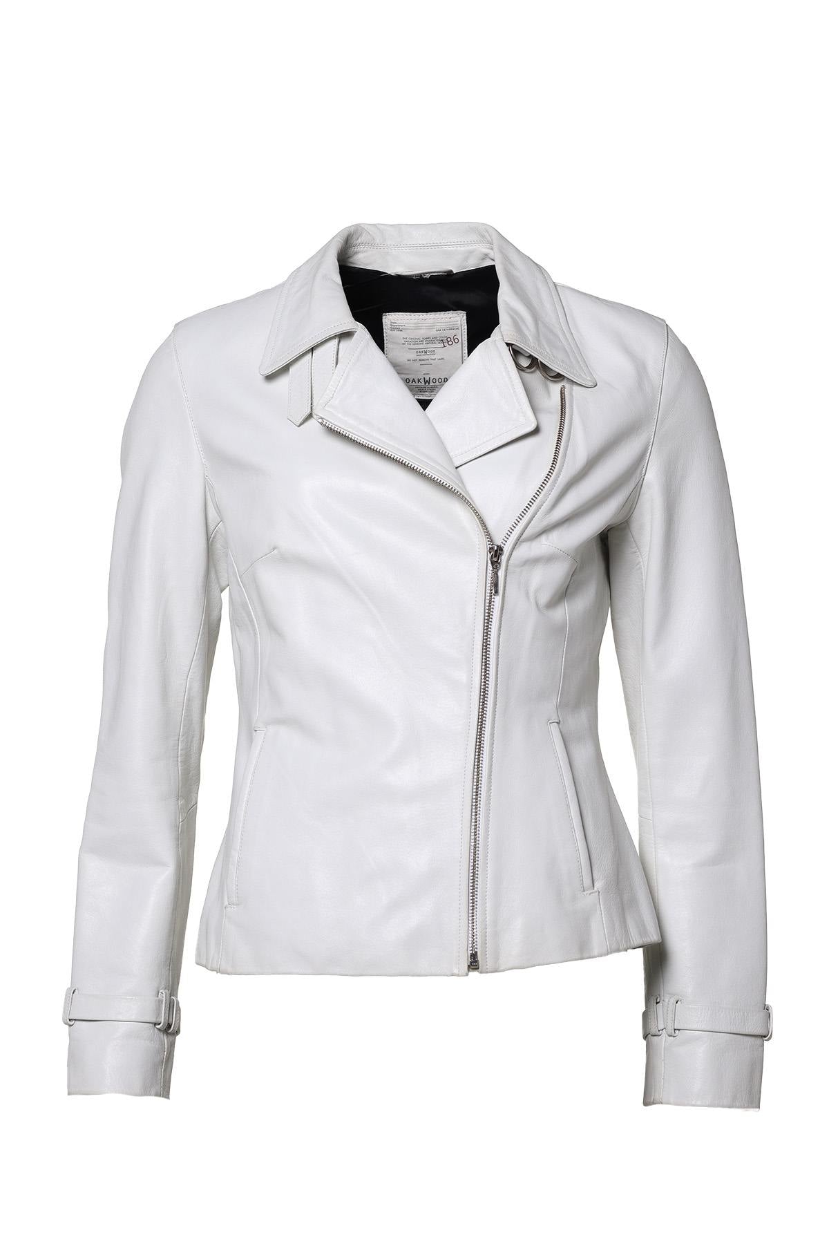 White leather perfecto for Women - Image n°1