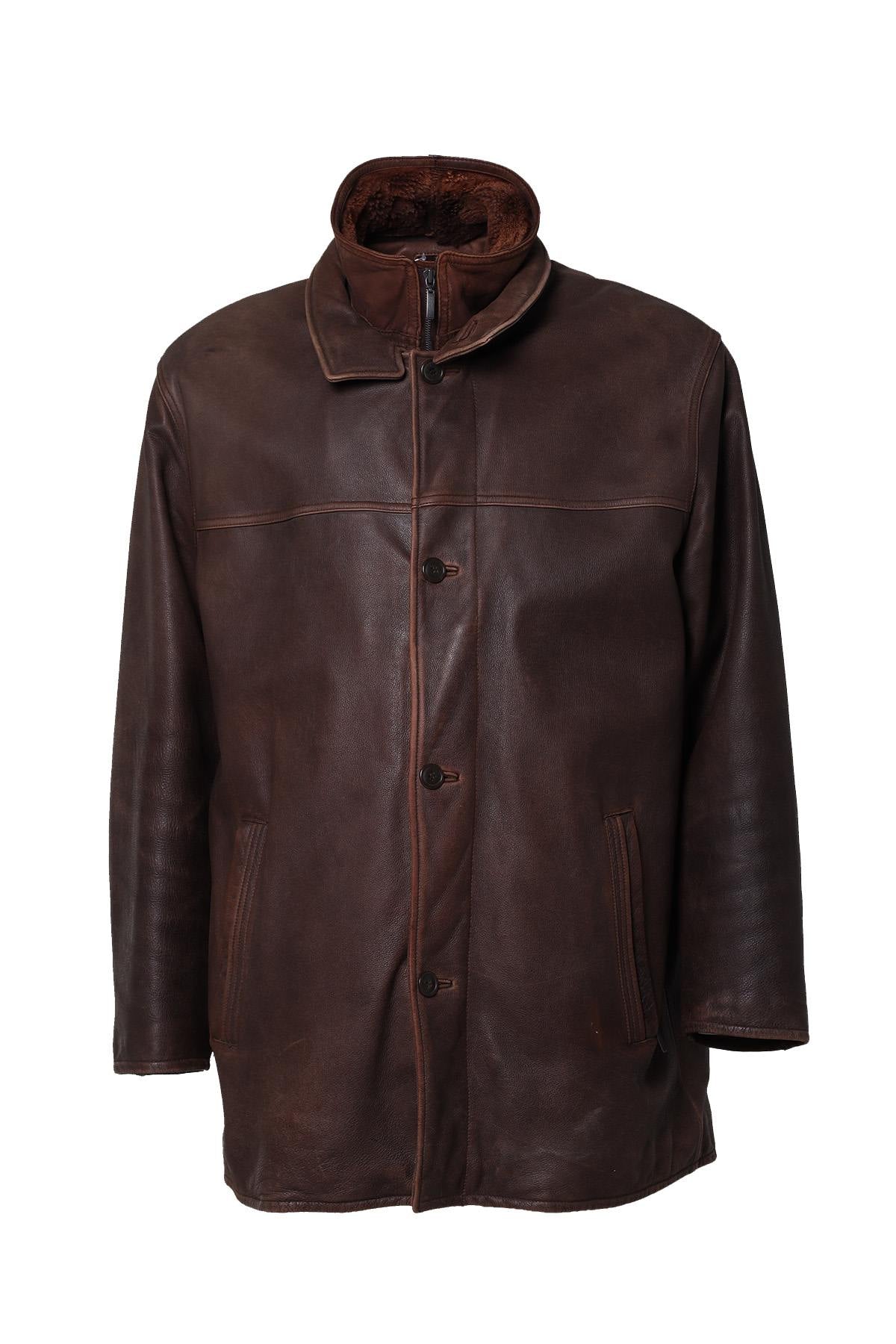 Large size nubuck cowhide jacket - Image n°2