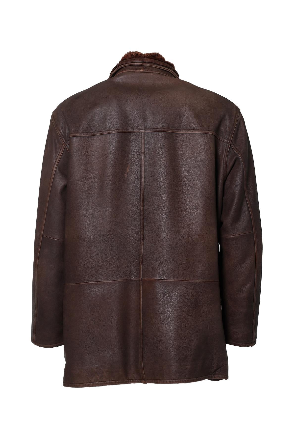 Large size nubuck cowhide jacket - Image n°3