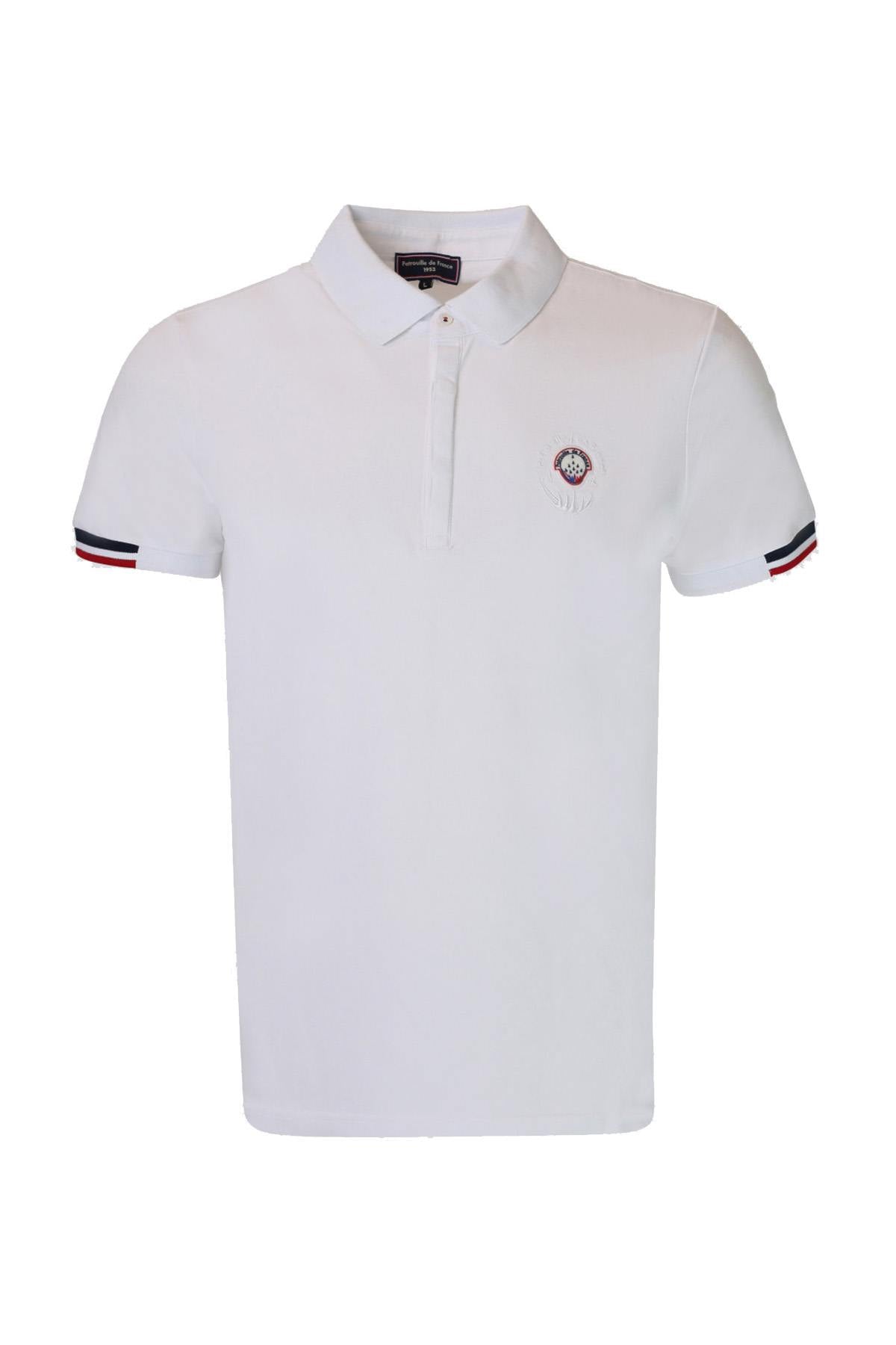 Patrouille de France white cotton polo shirt - Image n°4