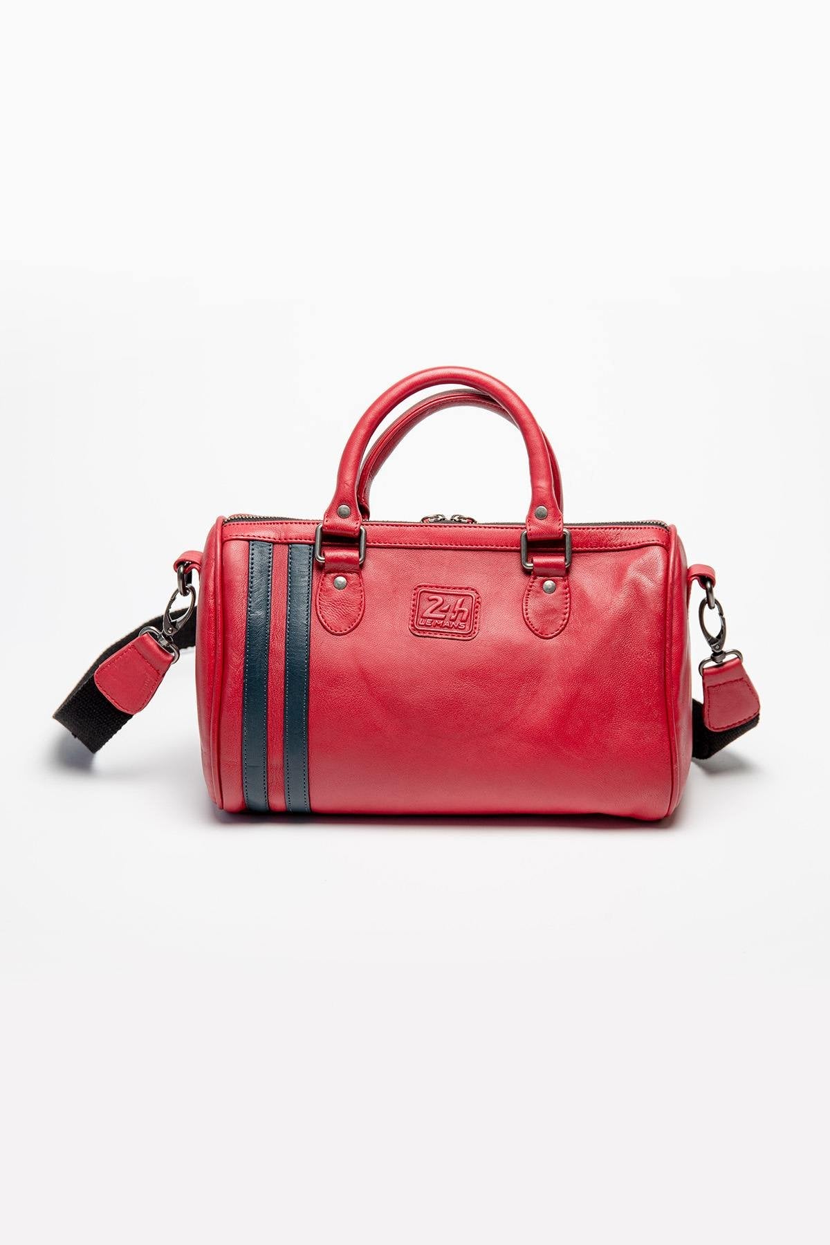 Red racing leather handbag - Image n°2