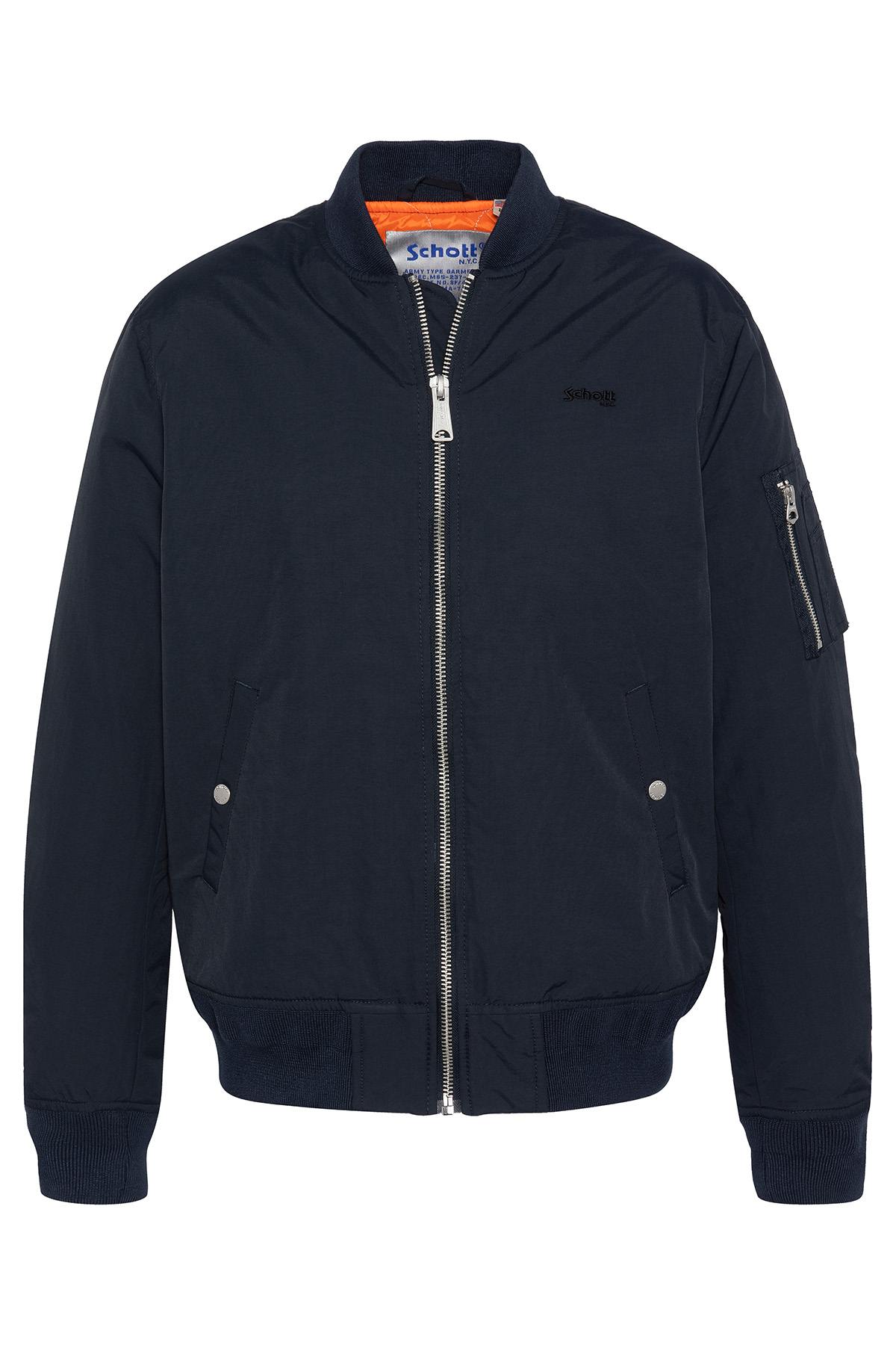 Navy blue nylon bombers - Image n°8