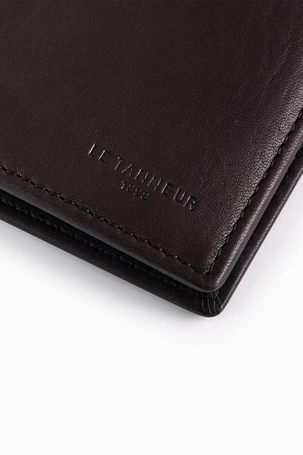 Brown oiled leather wallet - Image n°3