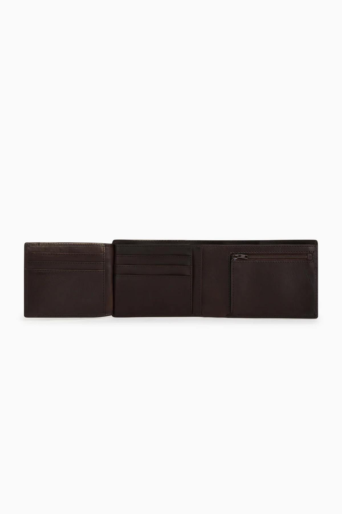 Brown oiled leather wallet - Image n°4