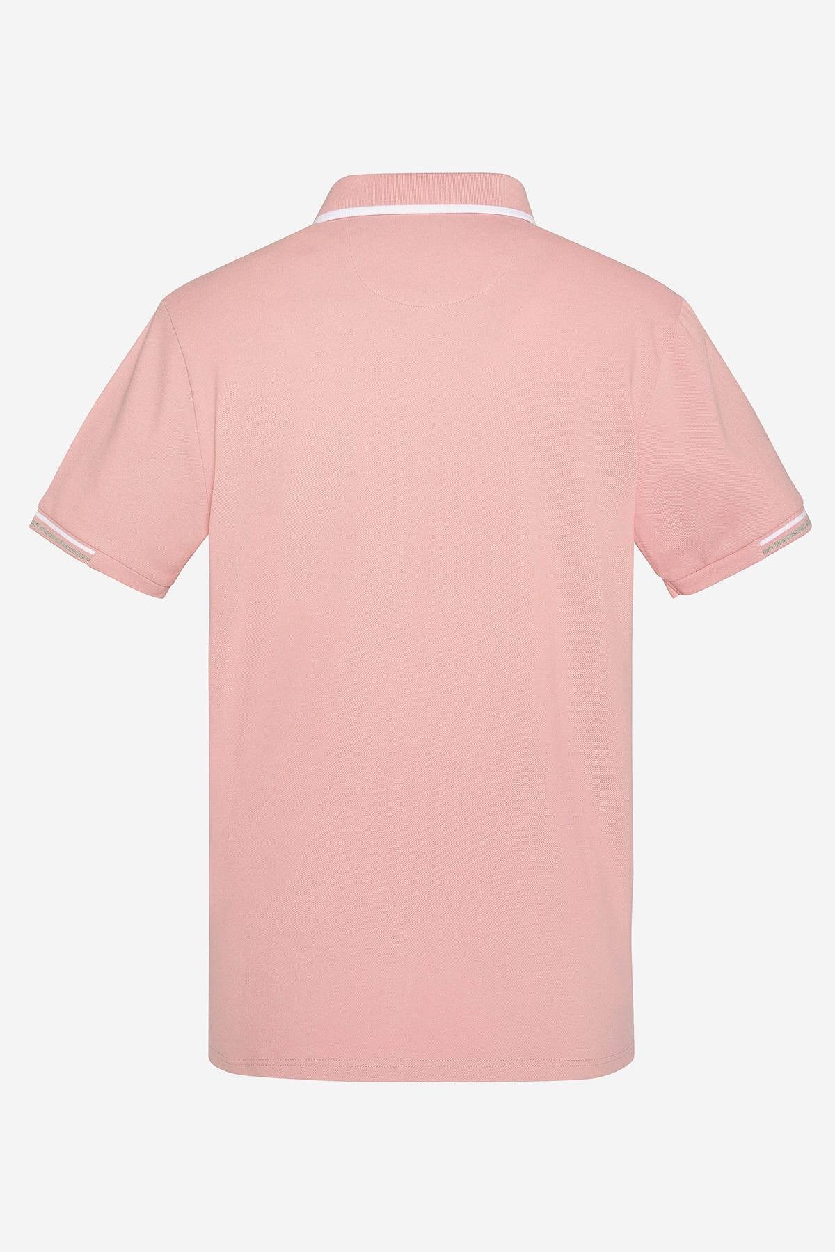 Pink polo shirt for men - Image n°6