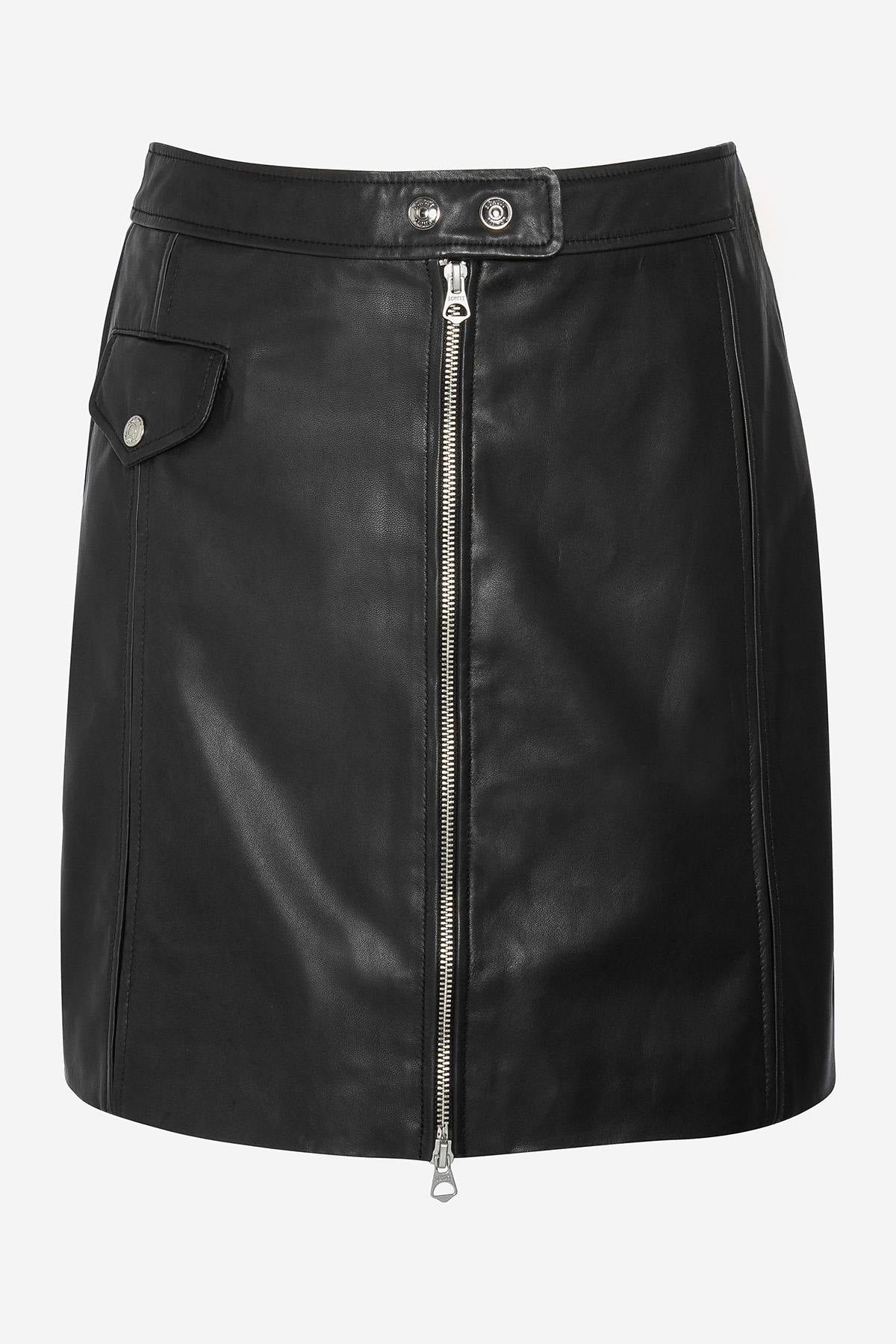 Perfecto-inspired leather skirt - Image n°6