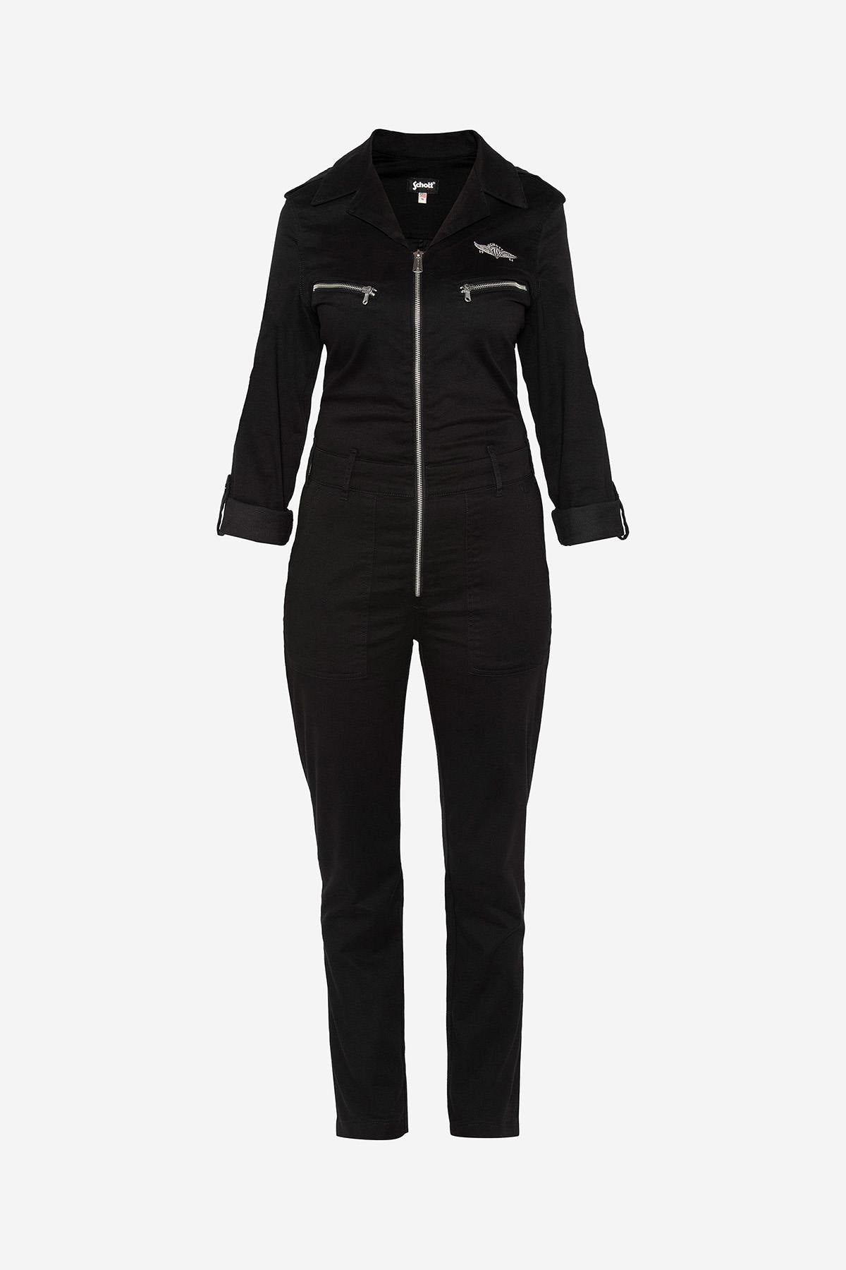 Light black jumpsuit for women - Image n°2