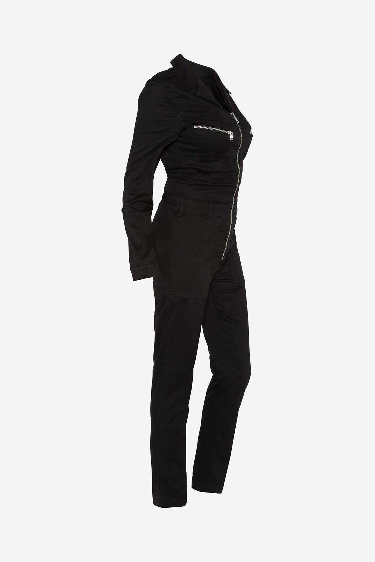 Light black jumpsuit for women - Image n°6