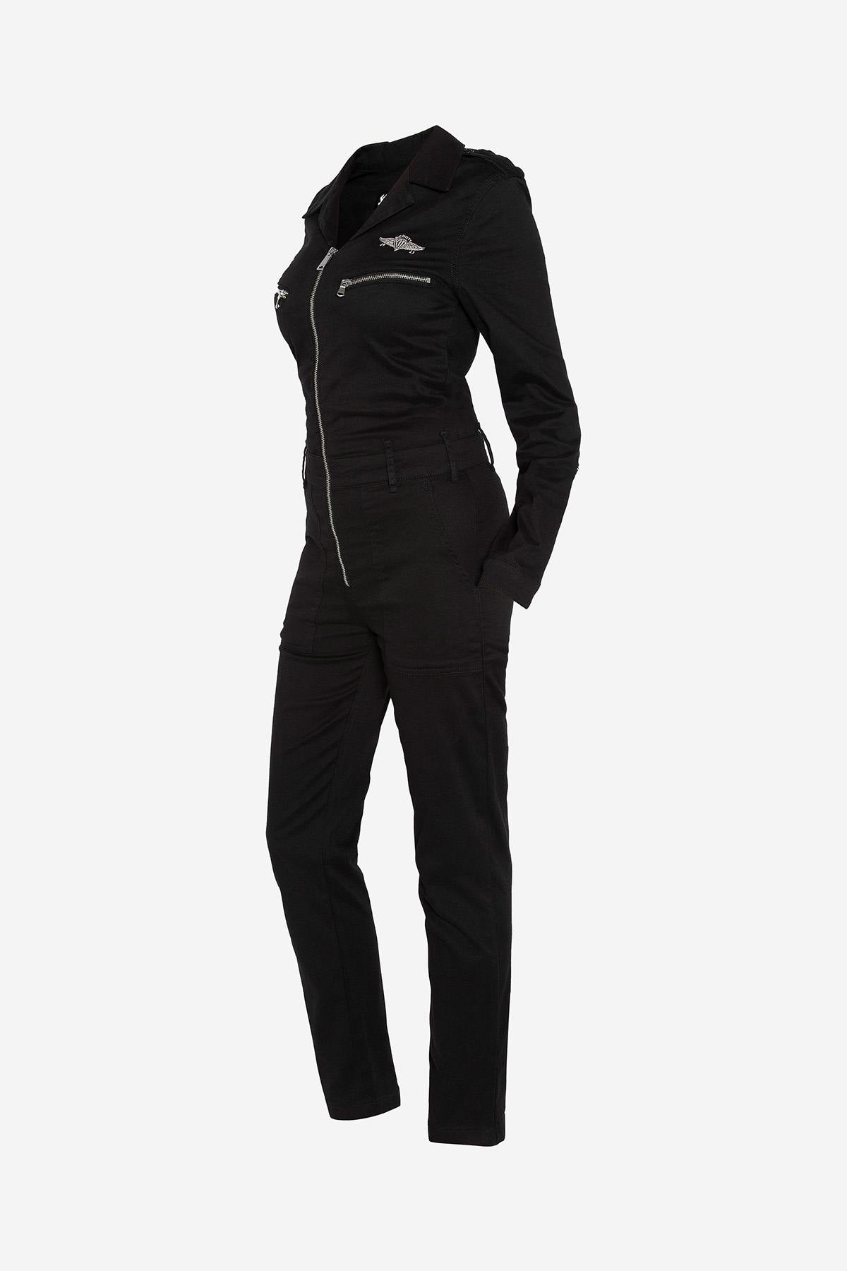 Light black jumpsuit for women - Image n°10