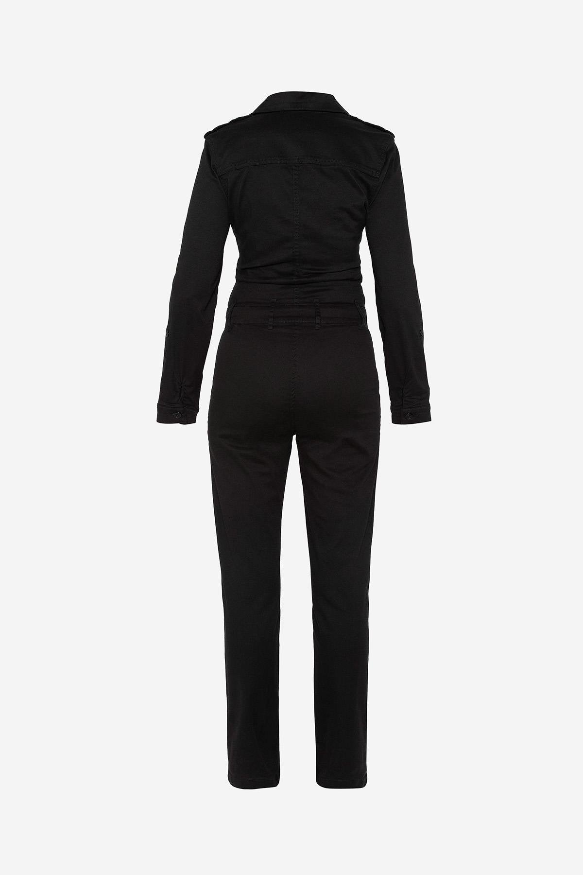 Light black jumpsuit for women - Image n°7