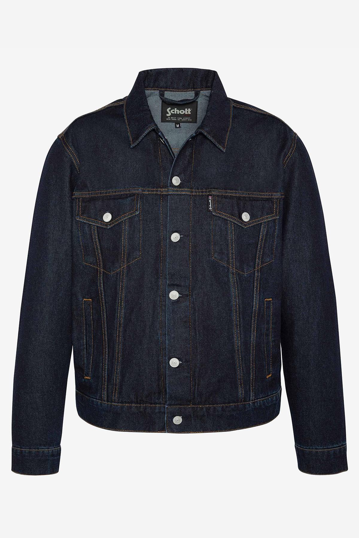 Cotton denim trucker jacket - Image n°4