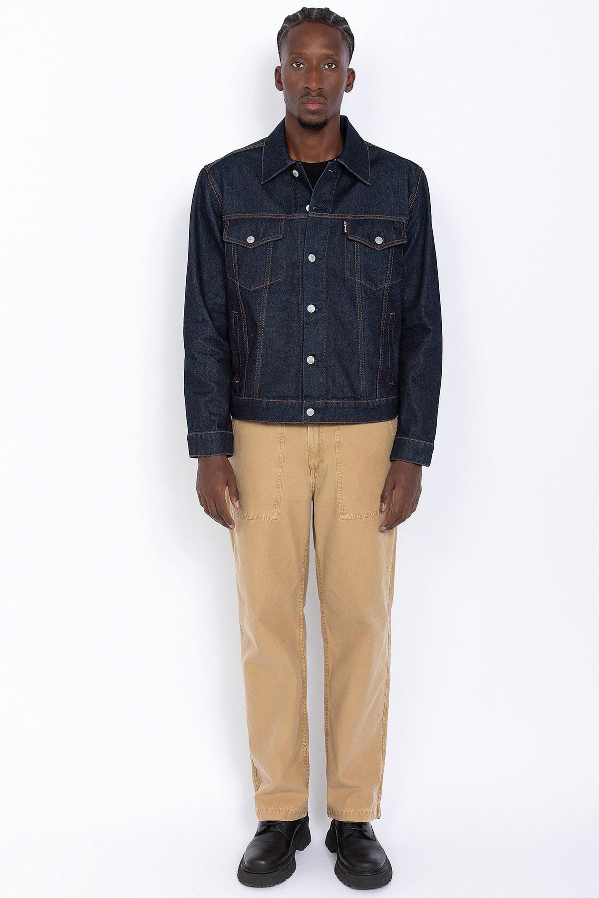 Cotton denim trucker jacket - Image n°6