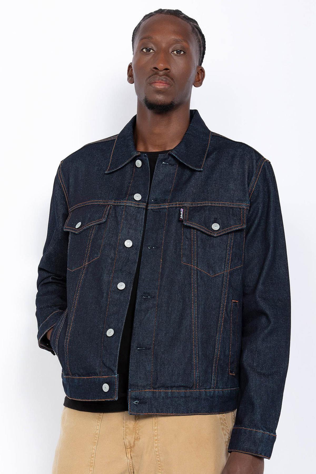 Cotton denim trucker jacket - Image n°1