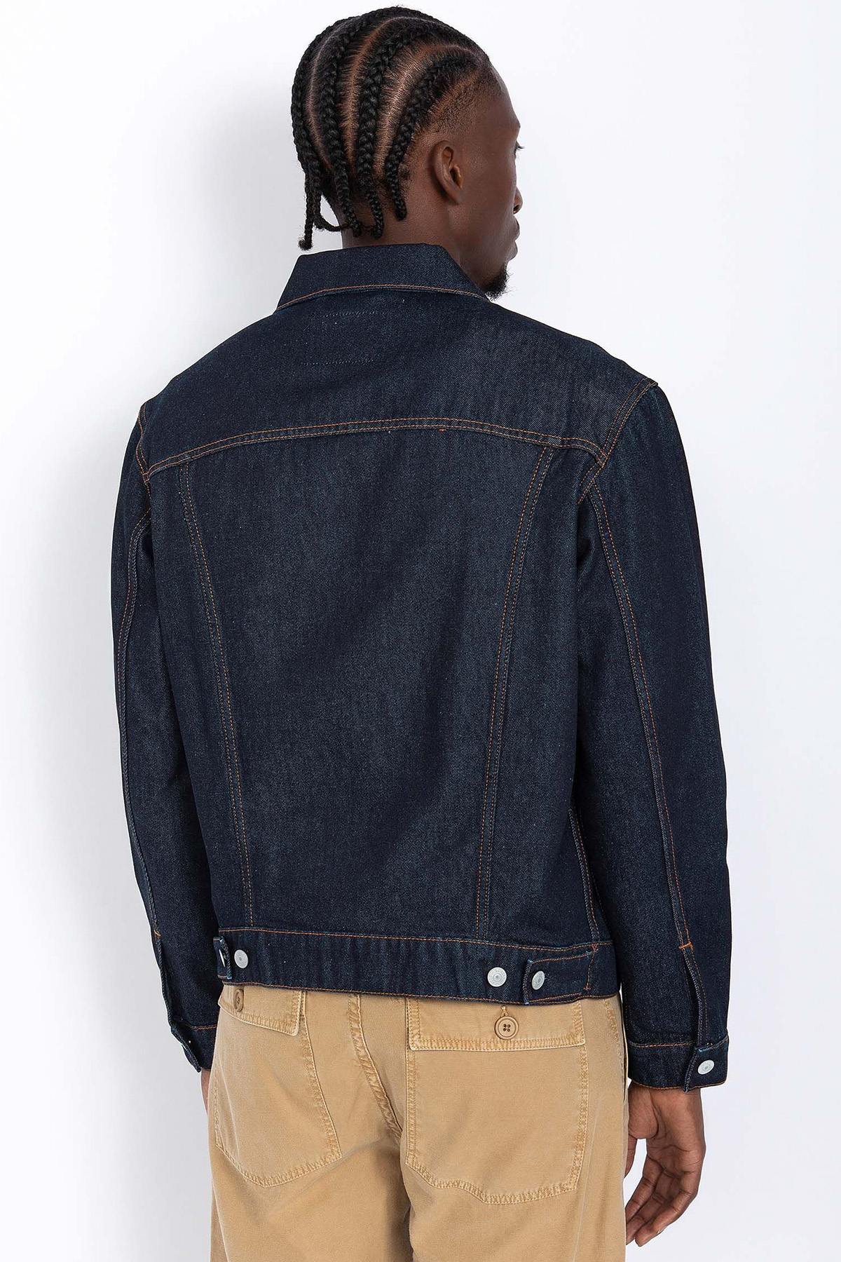 Cotton denim trucker jacket - Image n°3