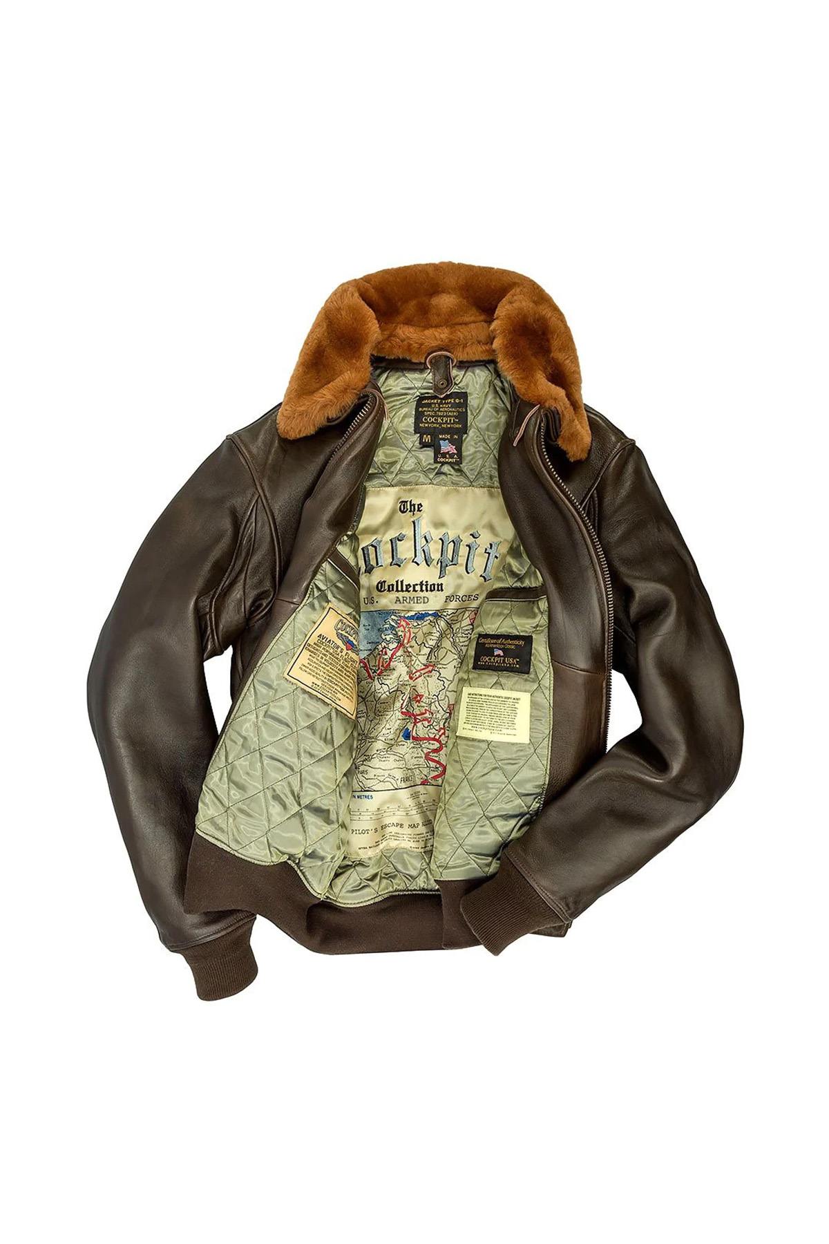 US Navy Leather G-1 Flight Jacket - Image n°4