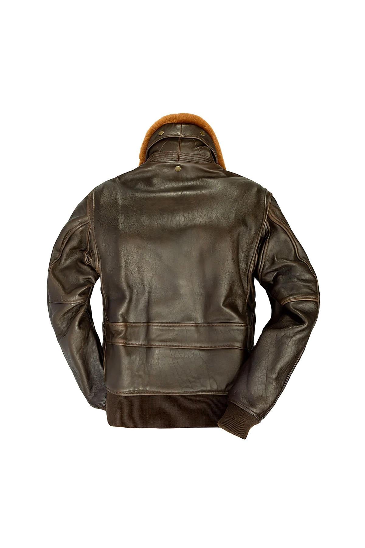 US Navy Leather G-1 Flight Jacket - Image n°3