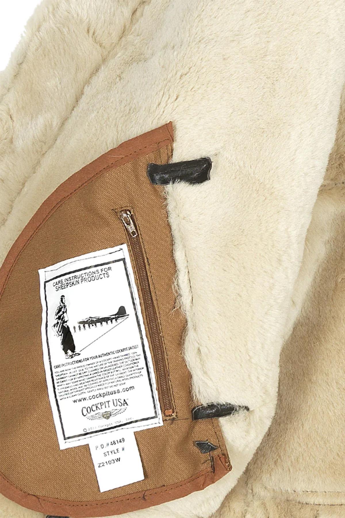 B-3 bomber jacket in shearling - Image n°6