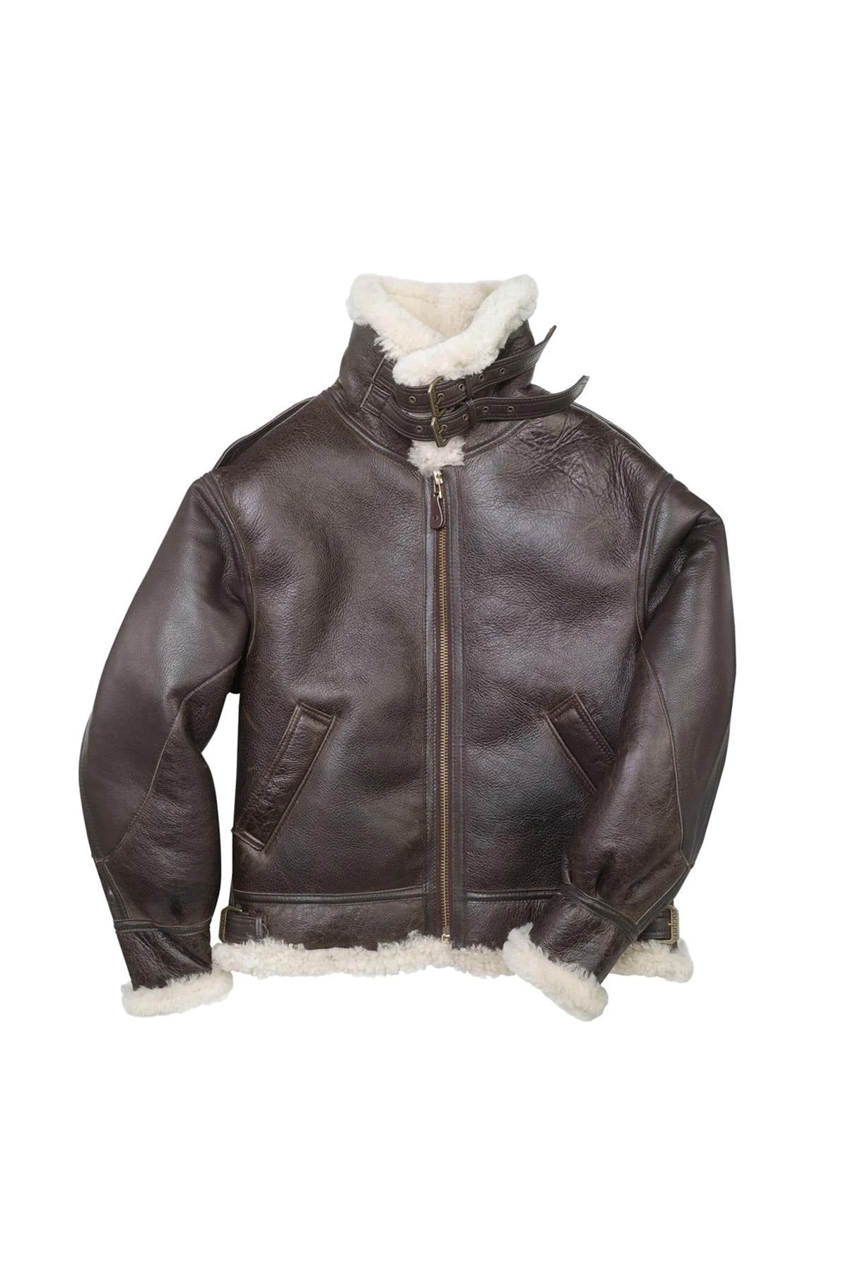 B-3 bomber jacket in shearling - Image n°3